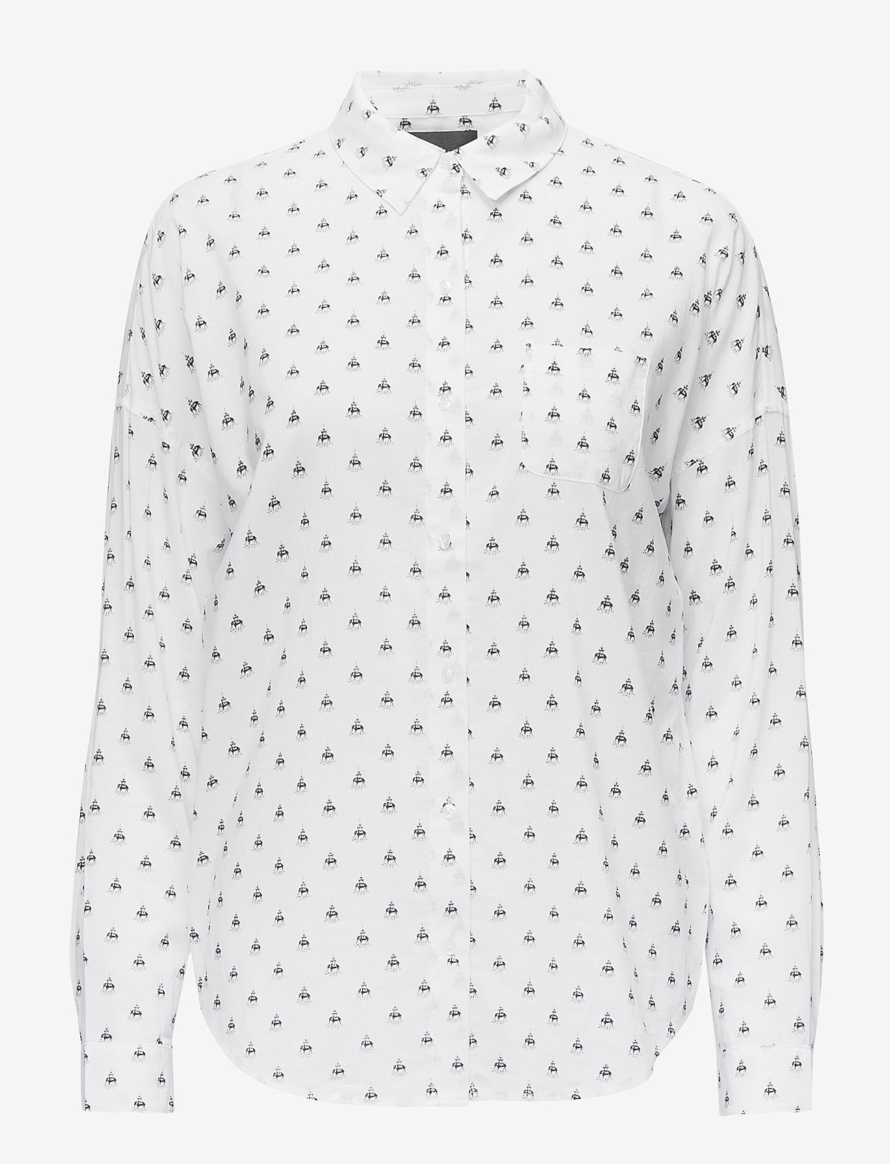 Scotch & Soda - Oversized boxy fit cotton viscose shirt in various prints - combo m - 0