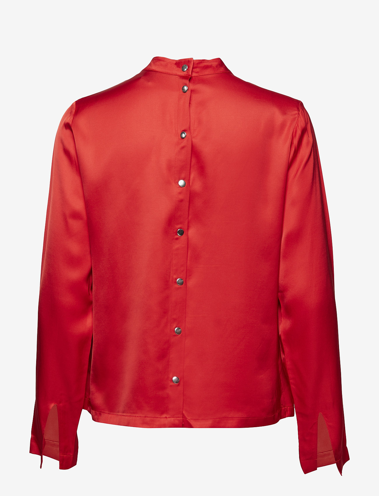 Scotch & Soda - High neck top with press buttons at backpanel - mars red - 1