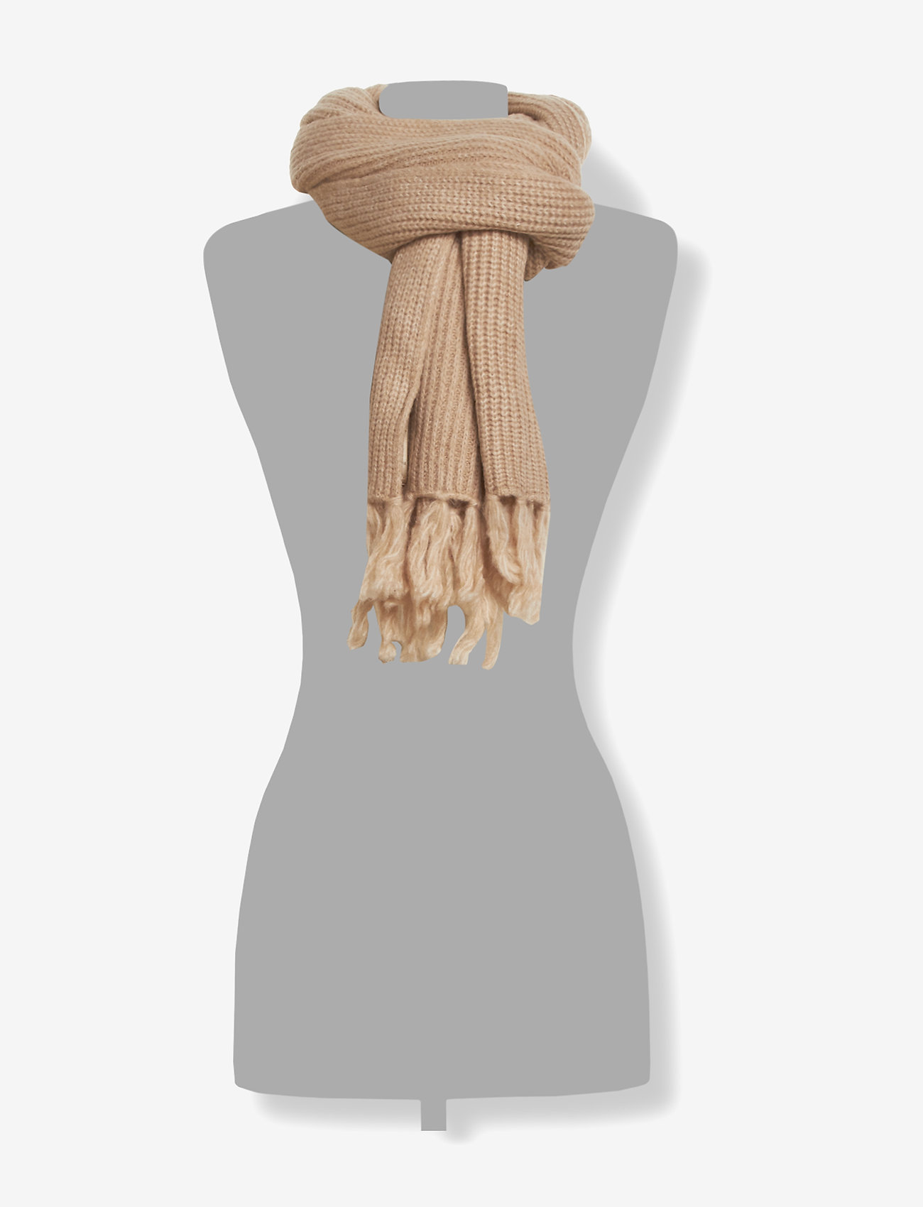 Scotch & Soda - Wool blend knitted scarf - pearl pink - 1