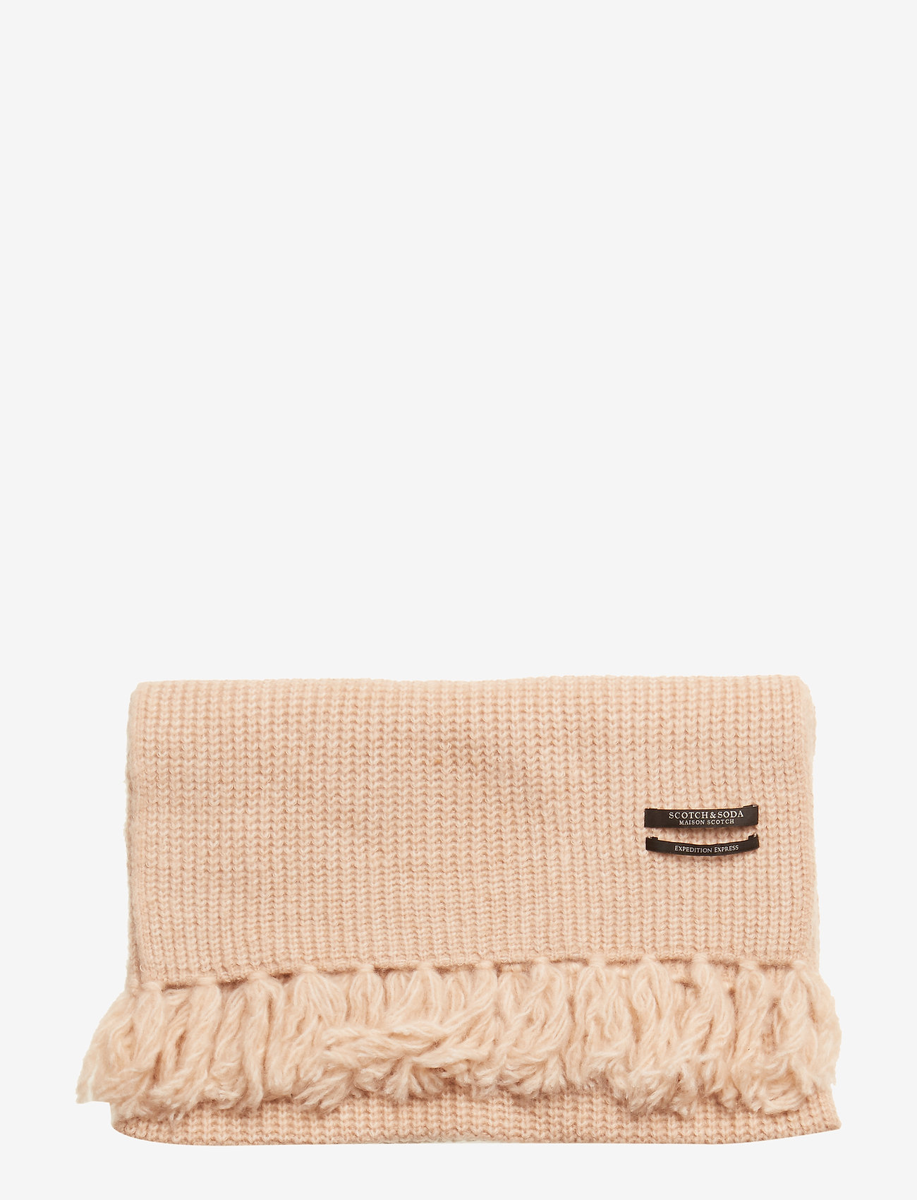 Scotch & Soda - Wool blend knitted scarf - pearl pink - 2