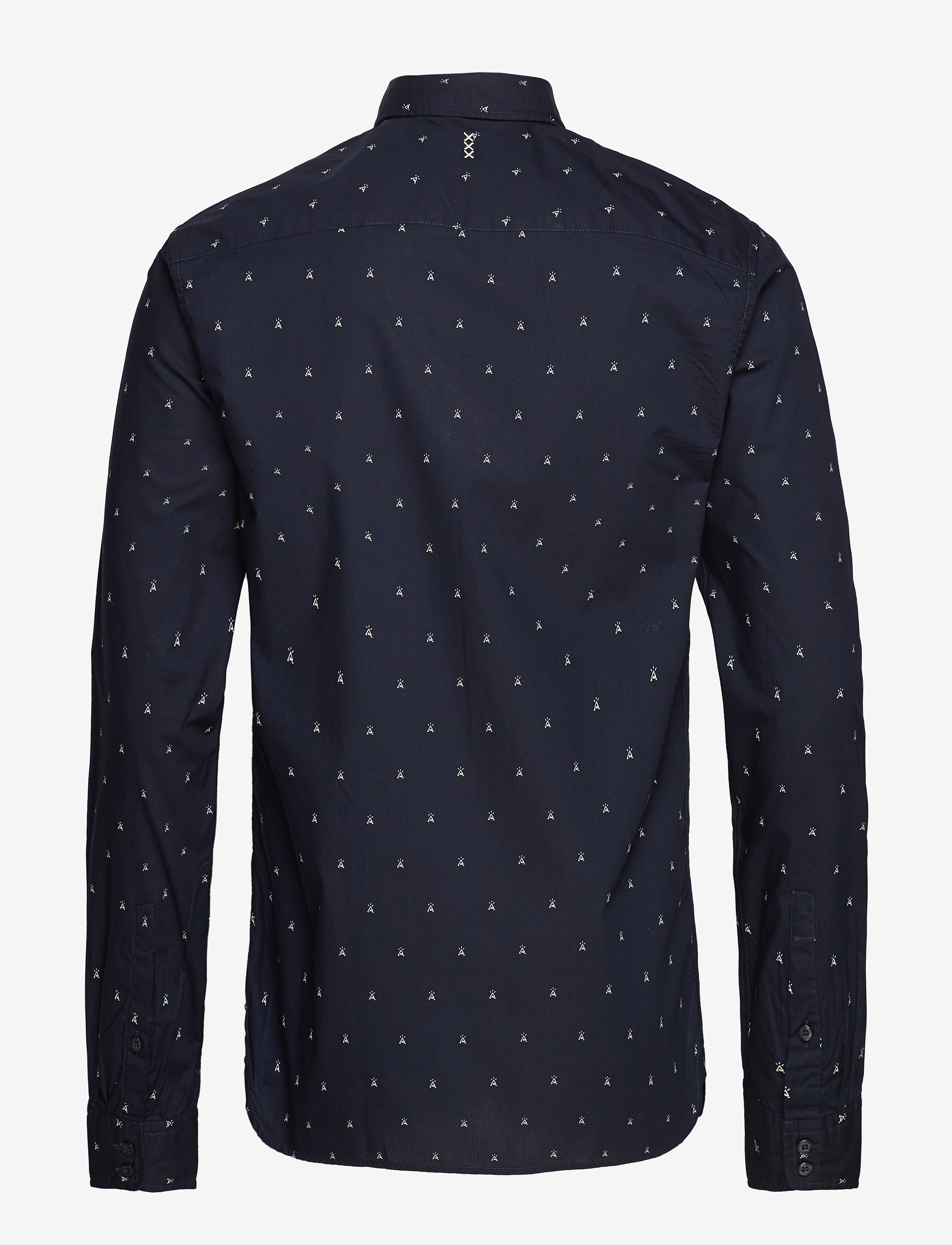 Scotch & Soda - Ams Blauw allover print shirt - combo b - 1