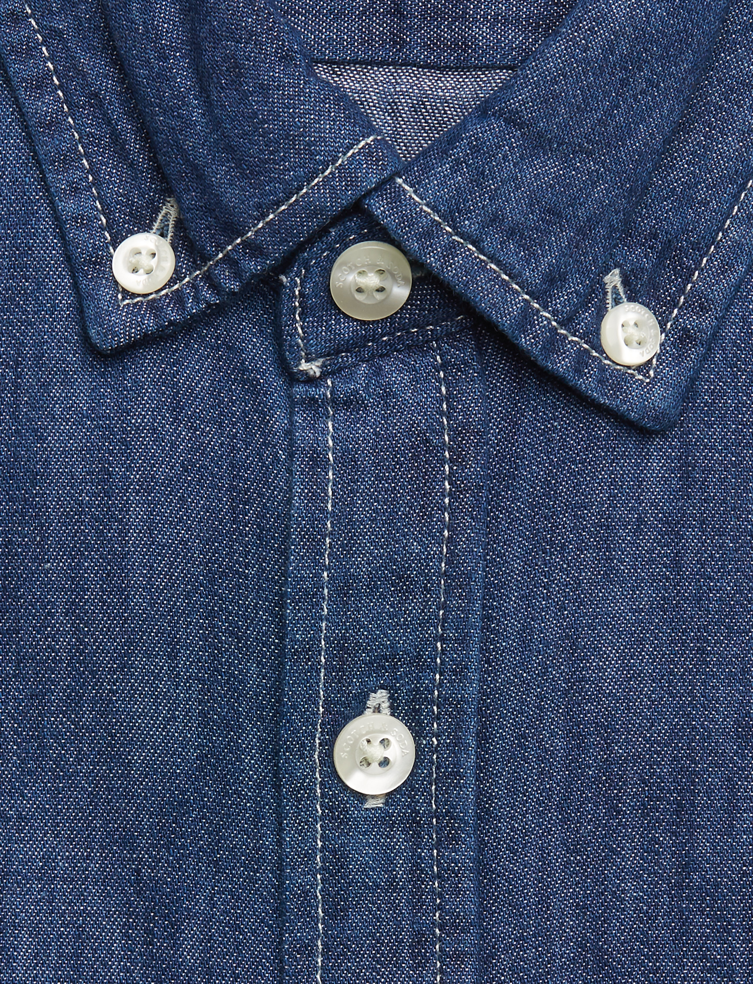 Scotch & Soda - Clean denim shirt - indigo - 2