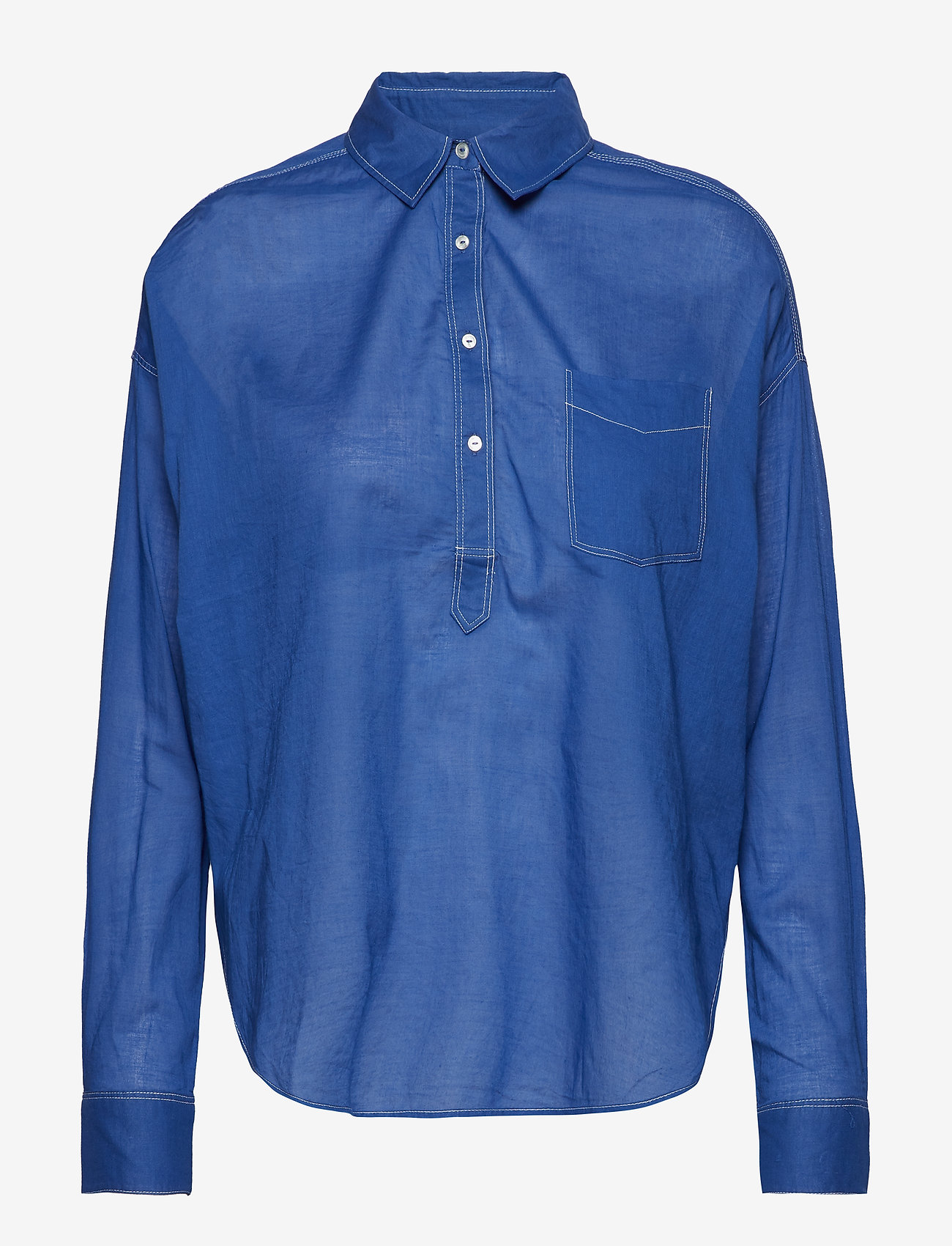 Scotch & Soda - Light weight cotton shirt - yinmin blue - 0