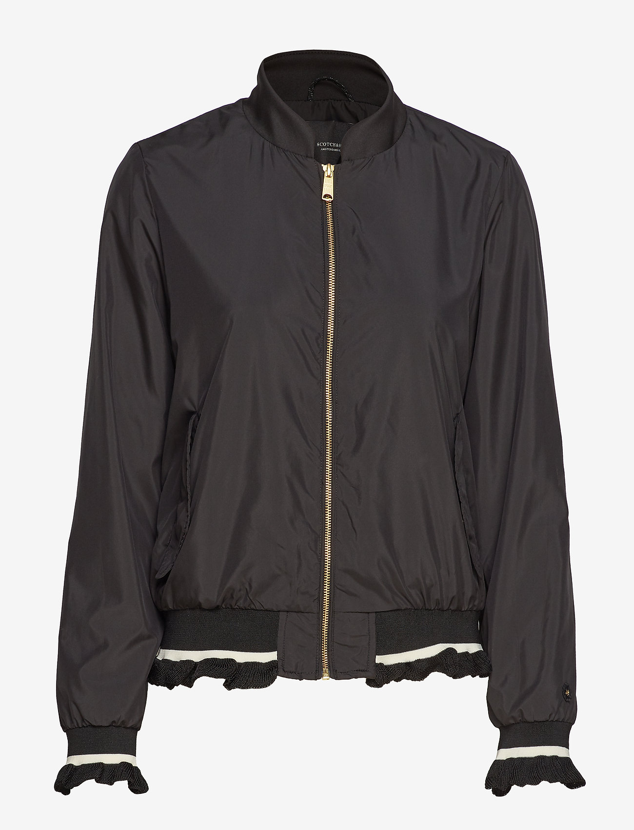 Scotch & Soda - Light weight bomber jacket - black - 0