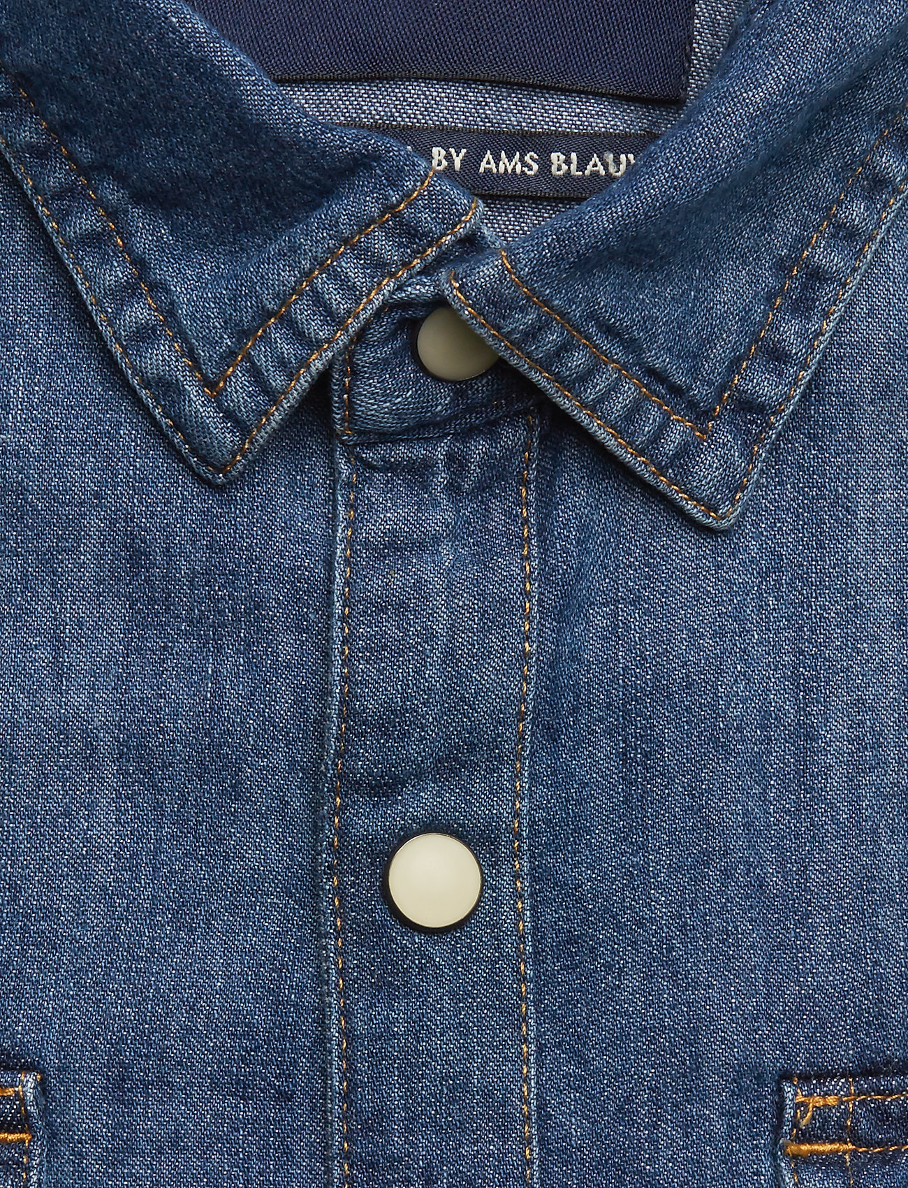 Scotch & Soda - Ams Blauw easy western shirt - washed indigo - 2