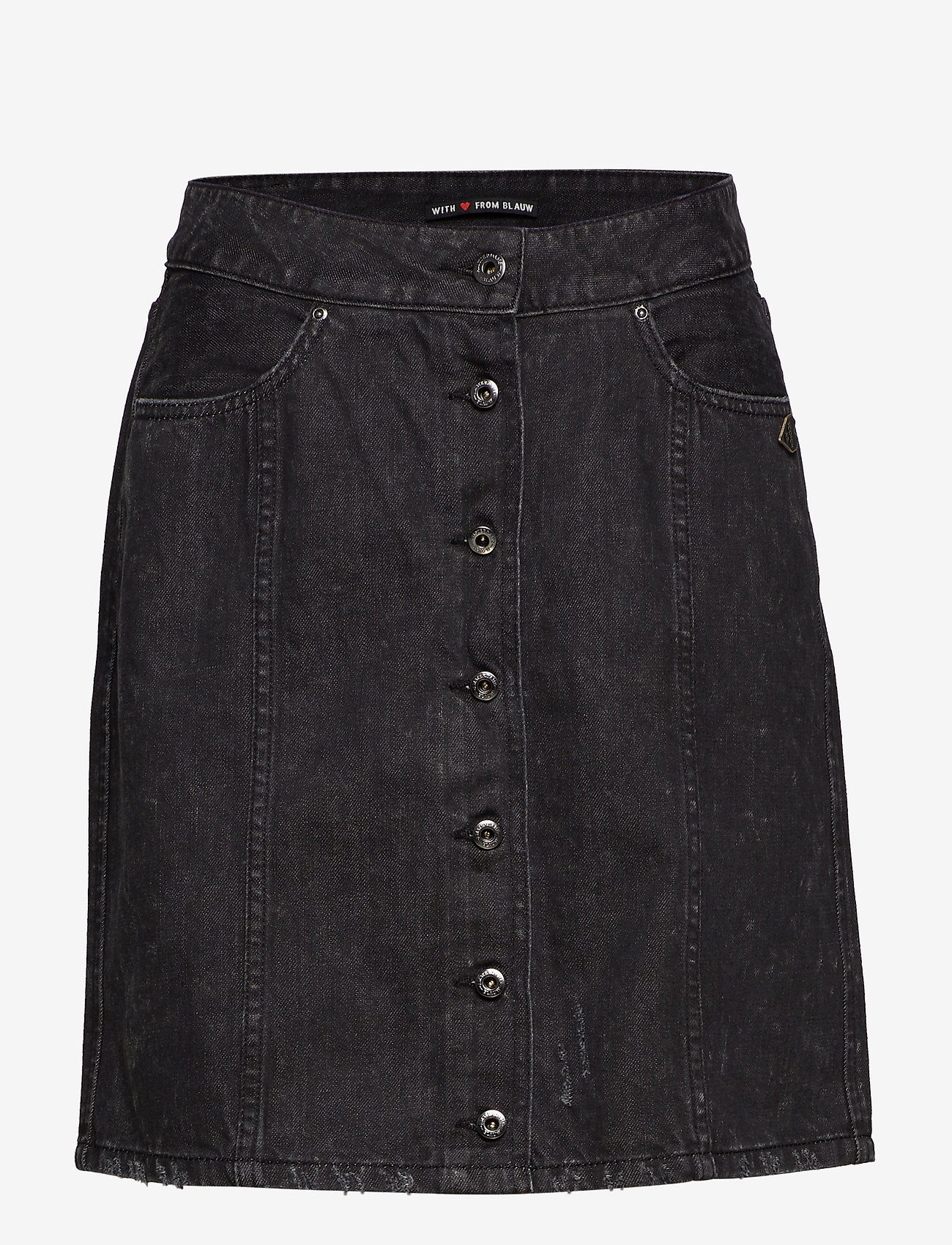 Scotch & Soda - Black denim pencil skirt - washed black - 0