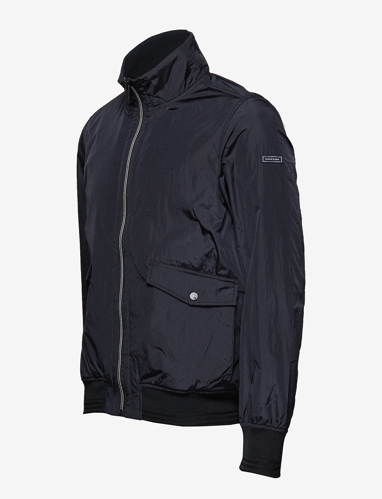 Scotch & Soda - Classic short jacket in nylon quality - black - 1
