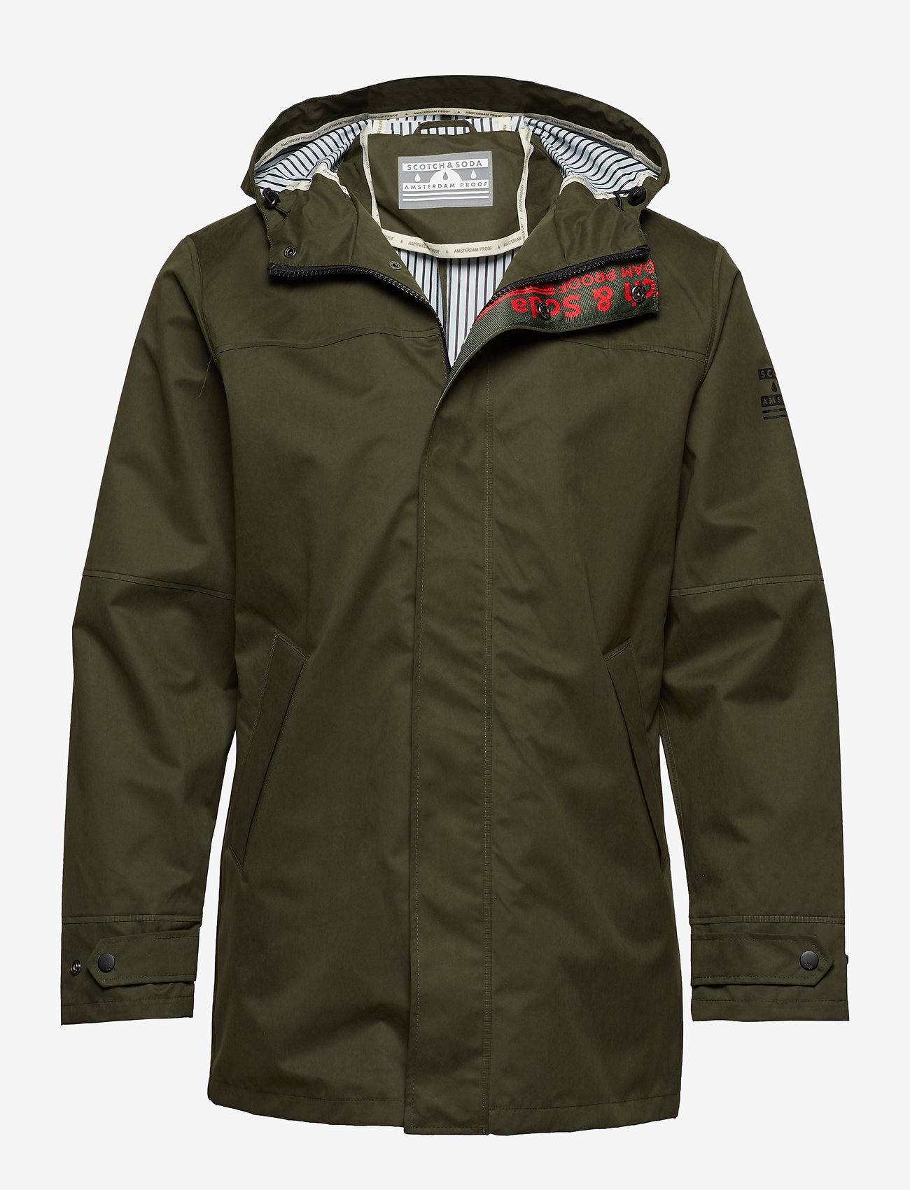 Scotch & Soda - Amsterdam Proof - classic waterproof parka - military - 0