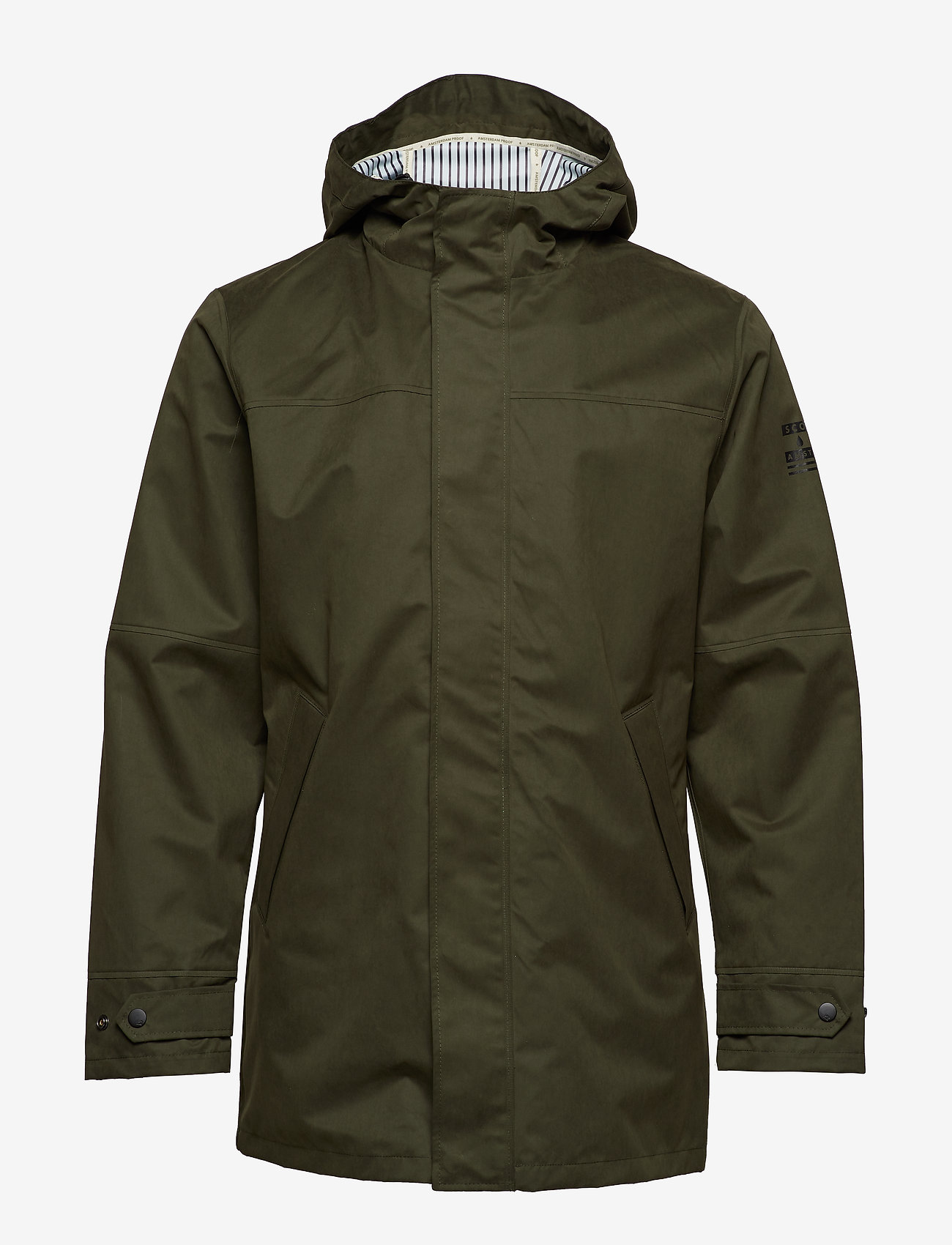 Scotch & Soda - Amsterdam Proof - classic waterproof parka - military - 1