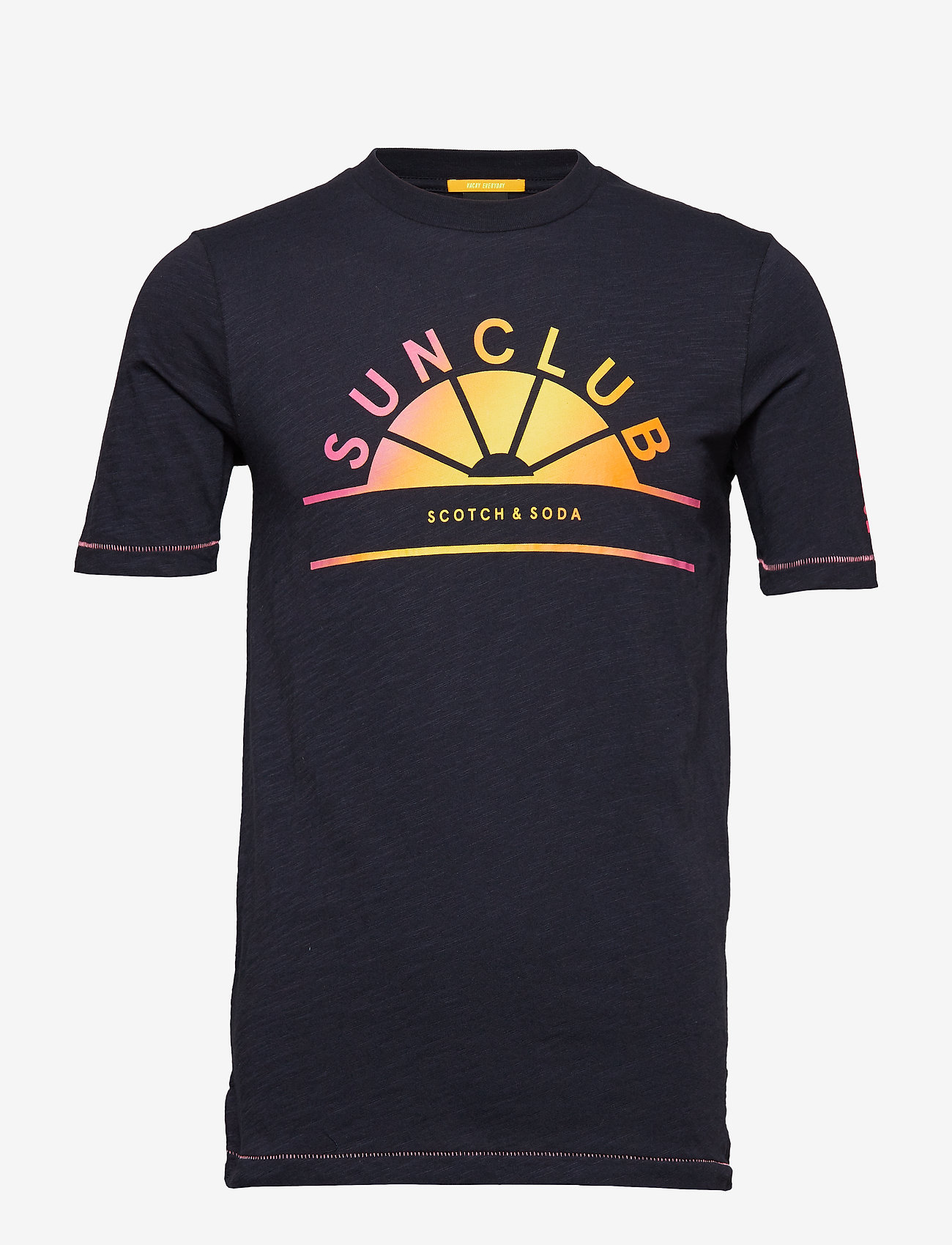 Crewneck tee with multicolour artwork - NIGHT