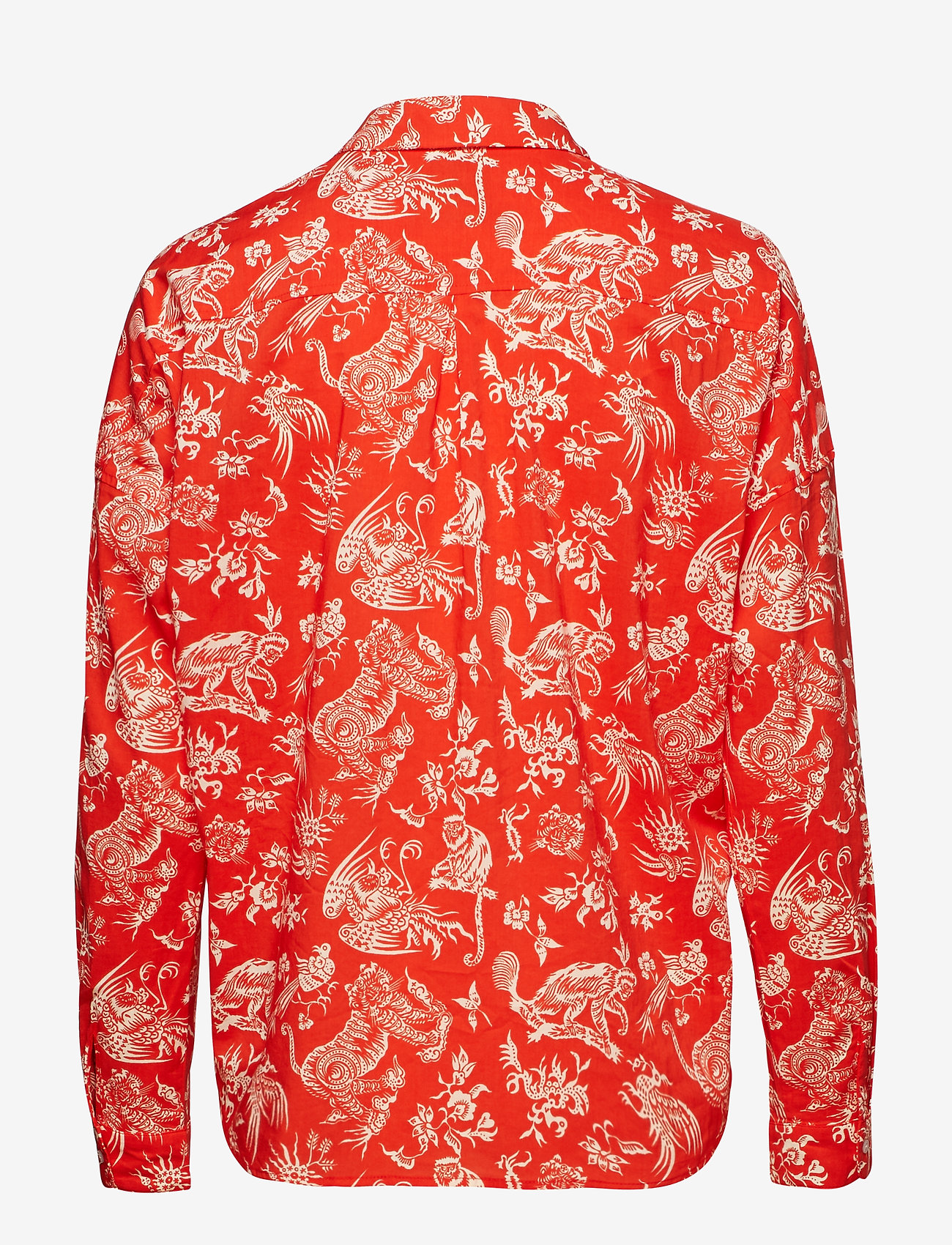 Scotch & Soda - Oversized boxy fit cotton viscose shirt in various prints - combo a - 1