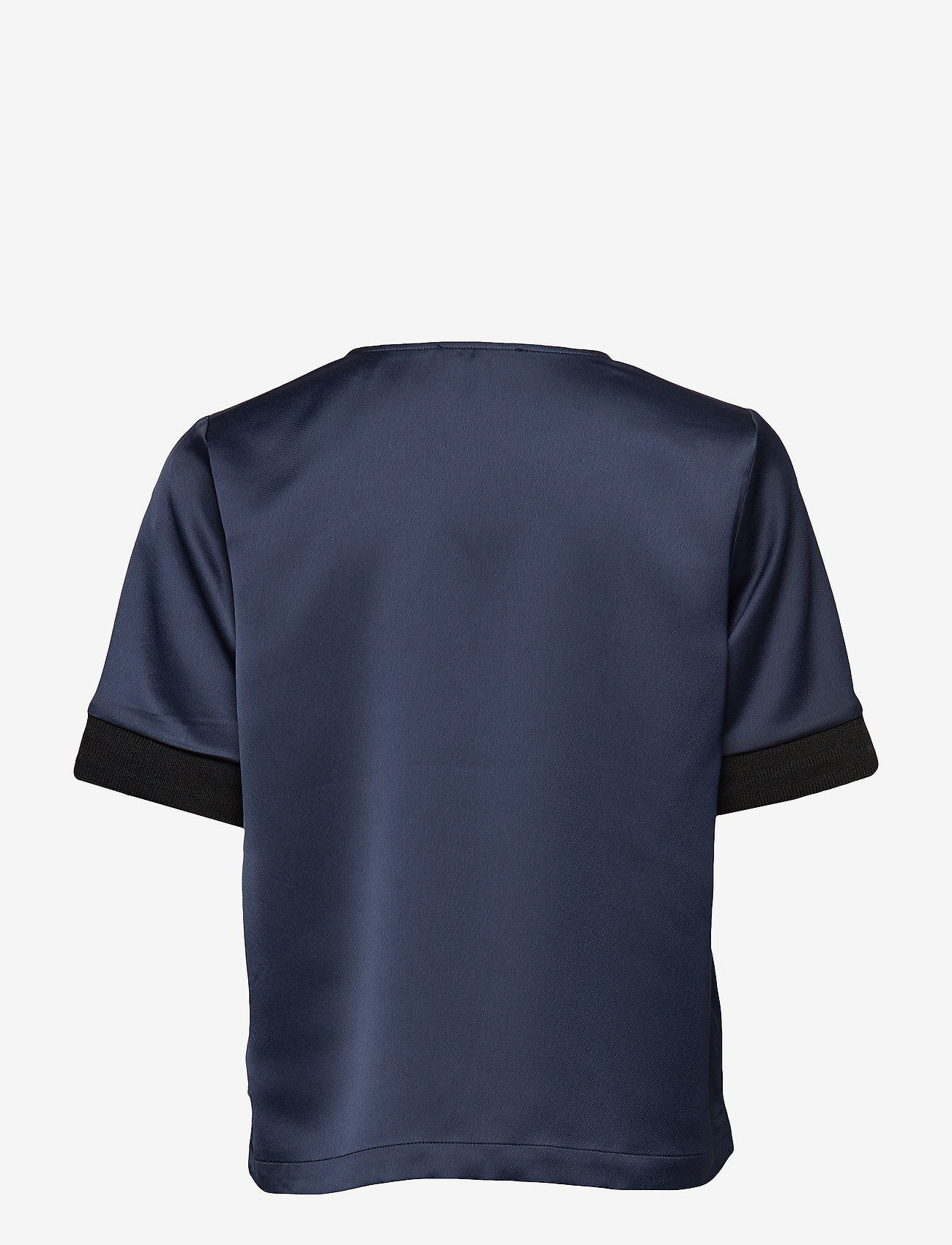 Scotch & Soda - V-neck top with rib details - night - 1