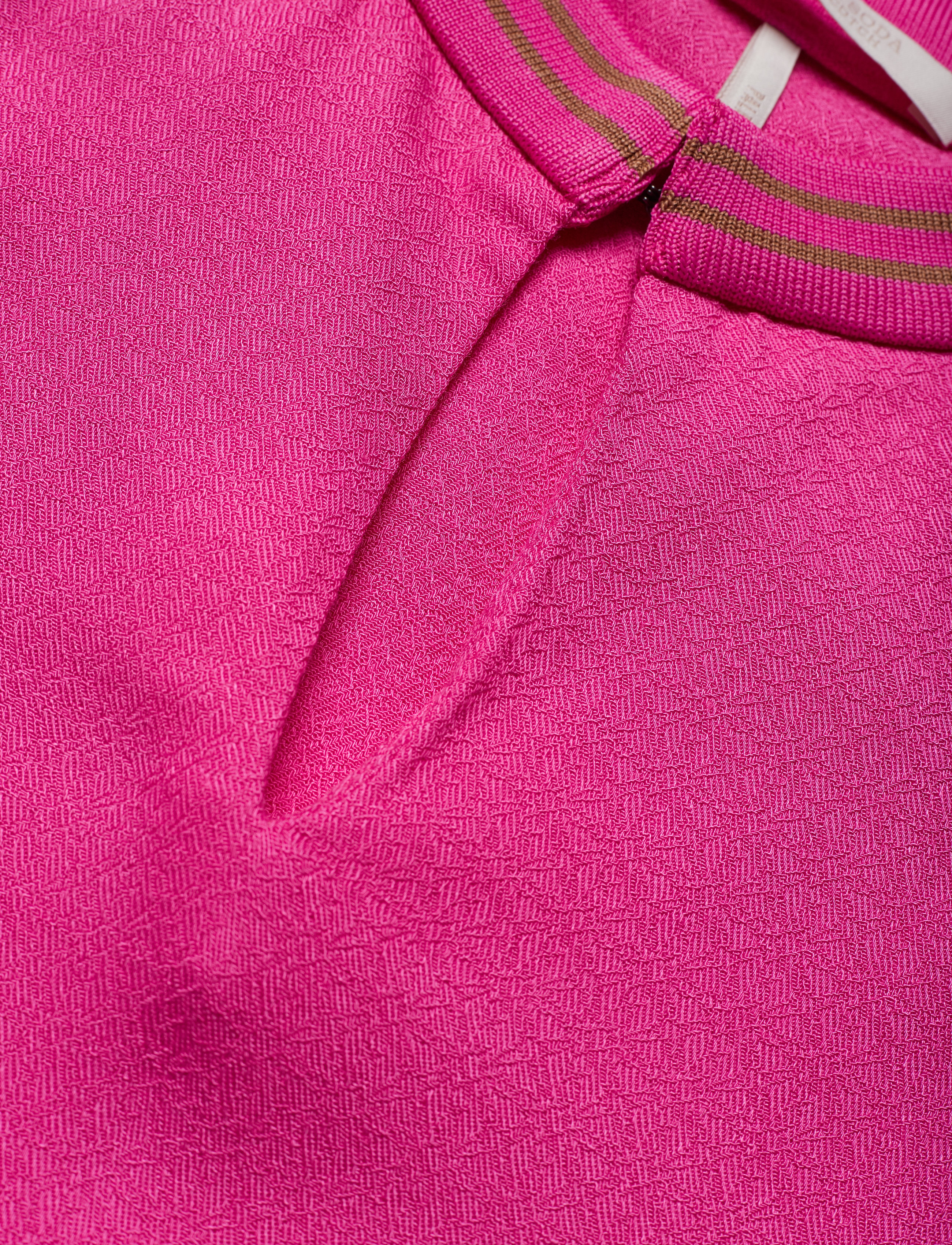 Scotch & Soda - Rayon top with sporty rib and ruffle sleeves - candy pink - 2