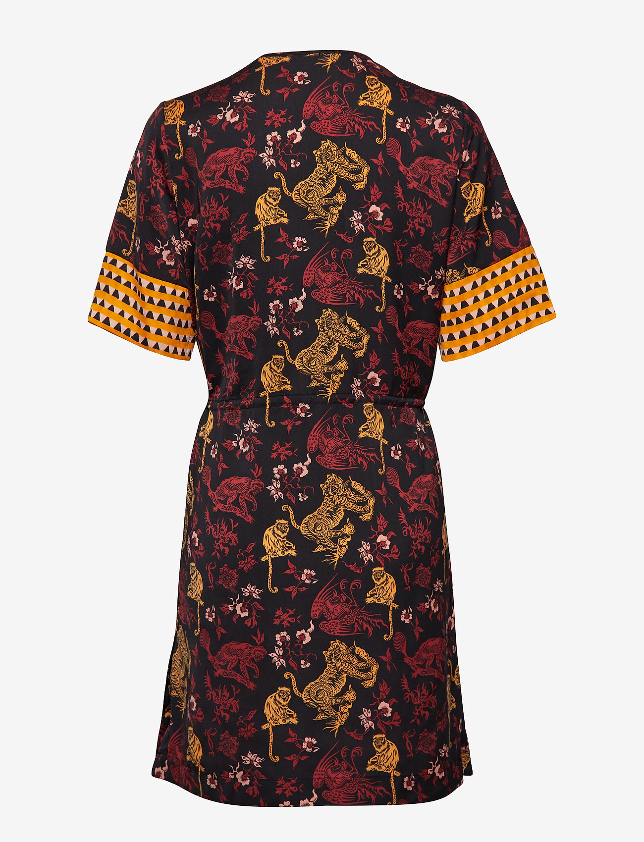 Scotch & Soda - Mixed print dress with waist drawcord - combo a - 1