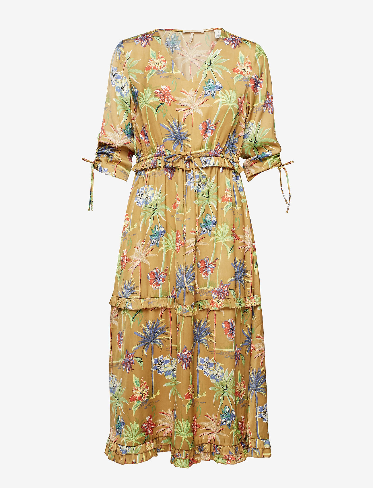 Scotch & Soda - Midi length dress with v-neck and ruffles - combo a - 0