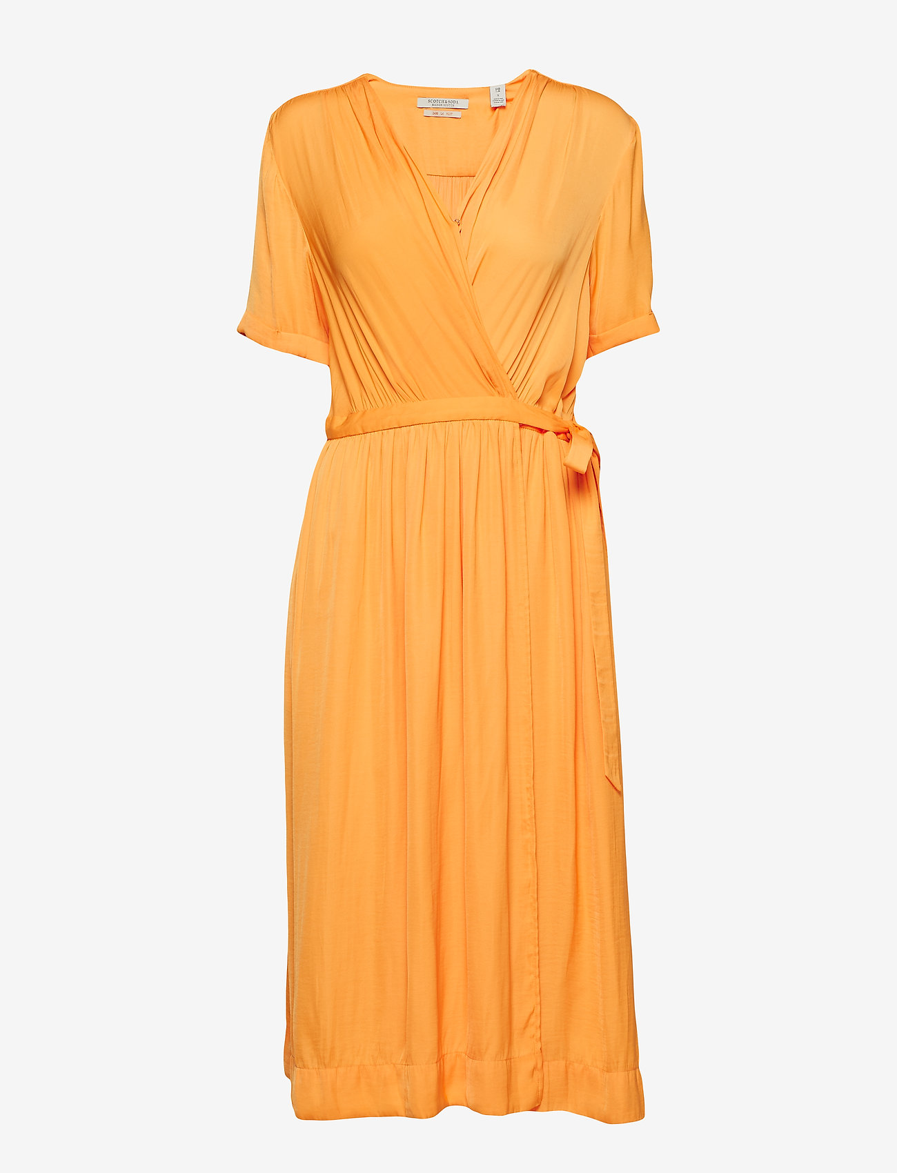 Scotch & Soda - Midi length wrapover dress - mango - 0