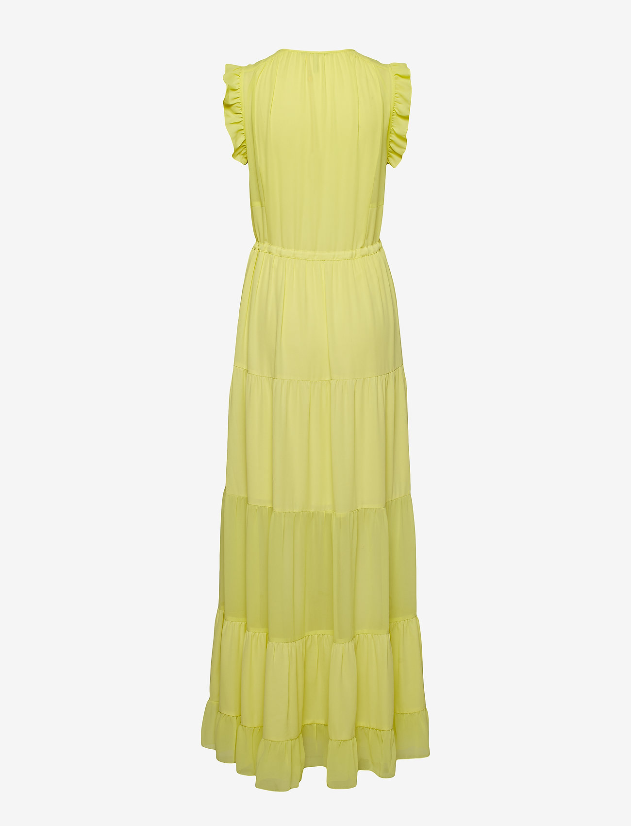 Scotch & Soda - Tiered maxi dress with sheer inserts - lime - 1