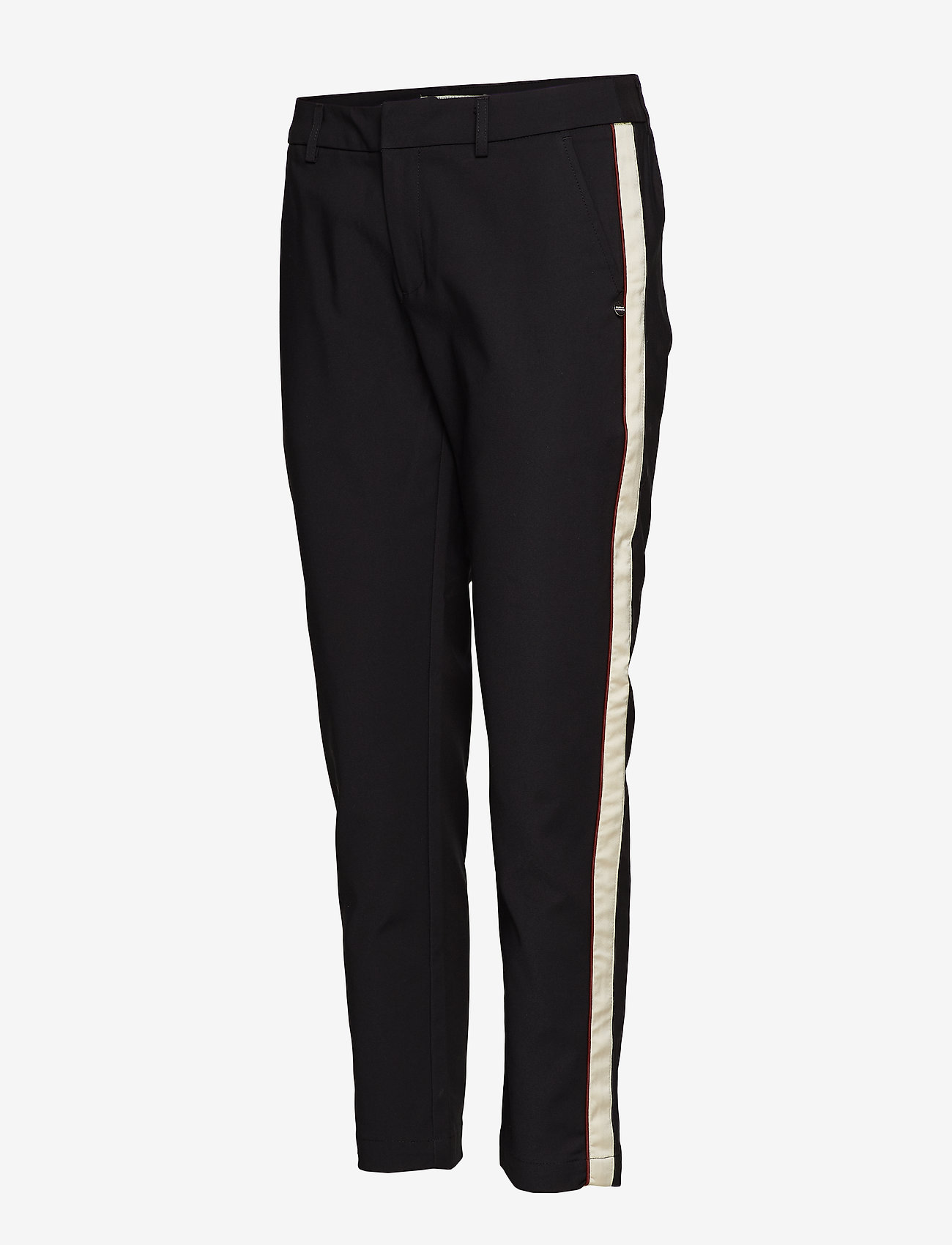 Scotch & Soda - Tailored stretch pants with contrast side panel - black - 2