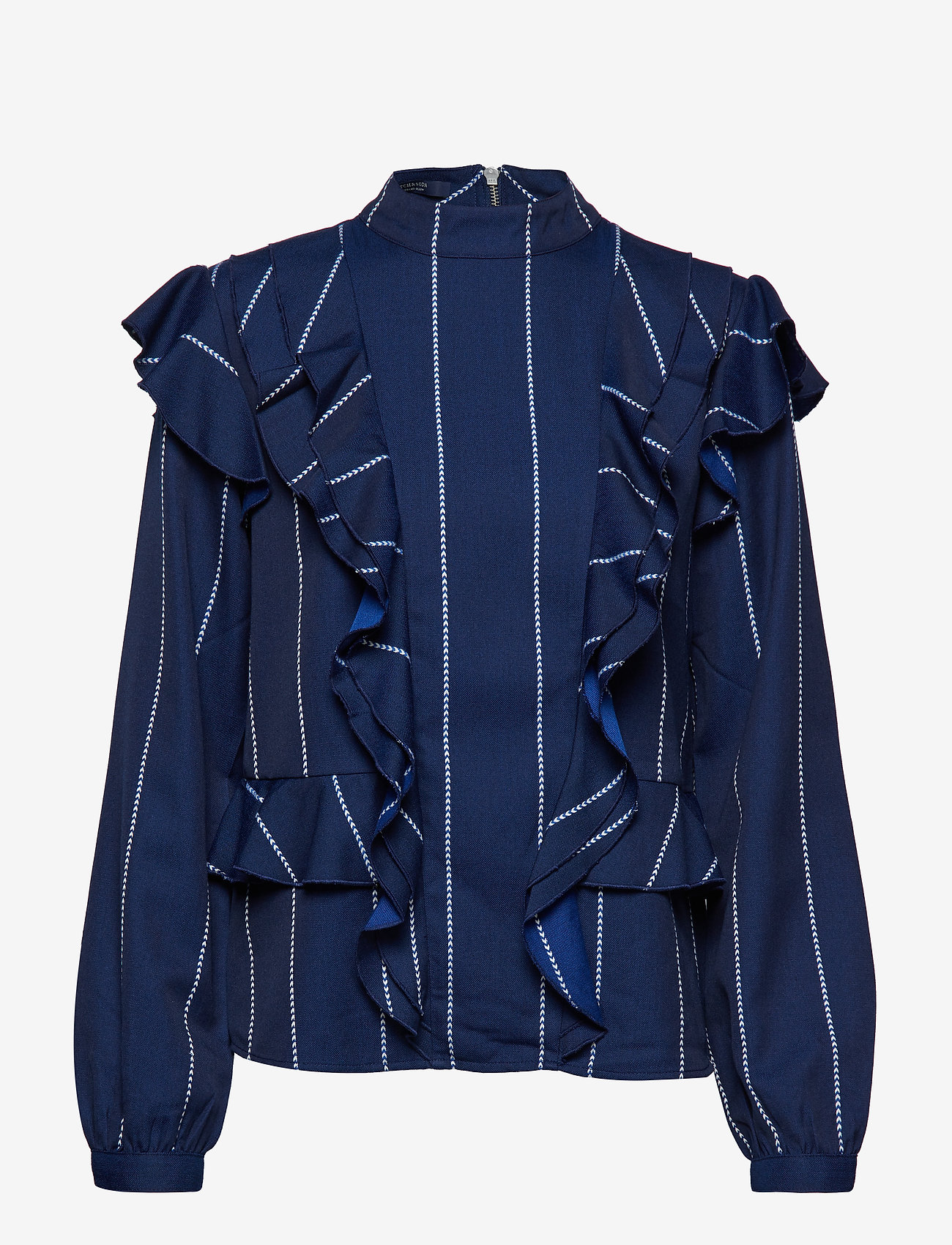 Scotch & Soda - High neck ruffle top - combo a - 0