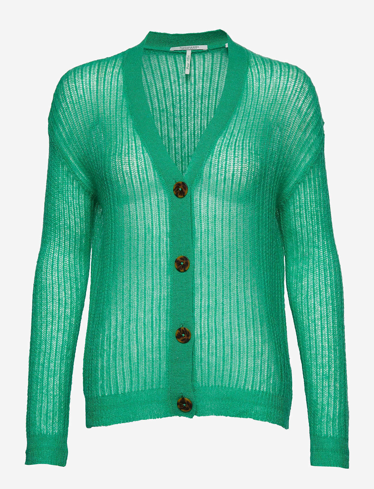 Scotch & Soda - Lightweight colourful cardigan - palm green - 0