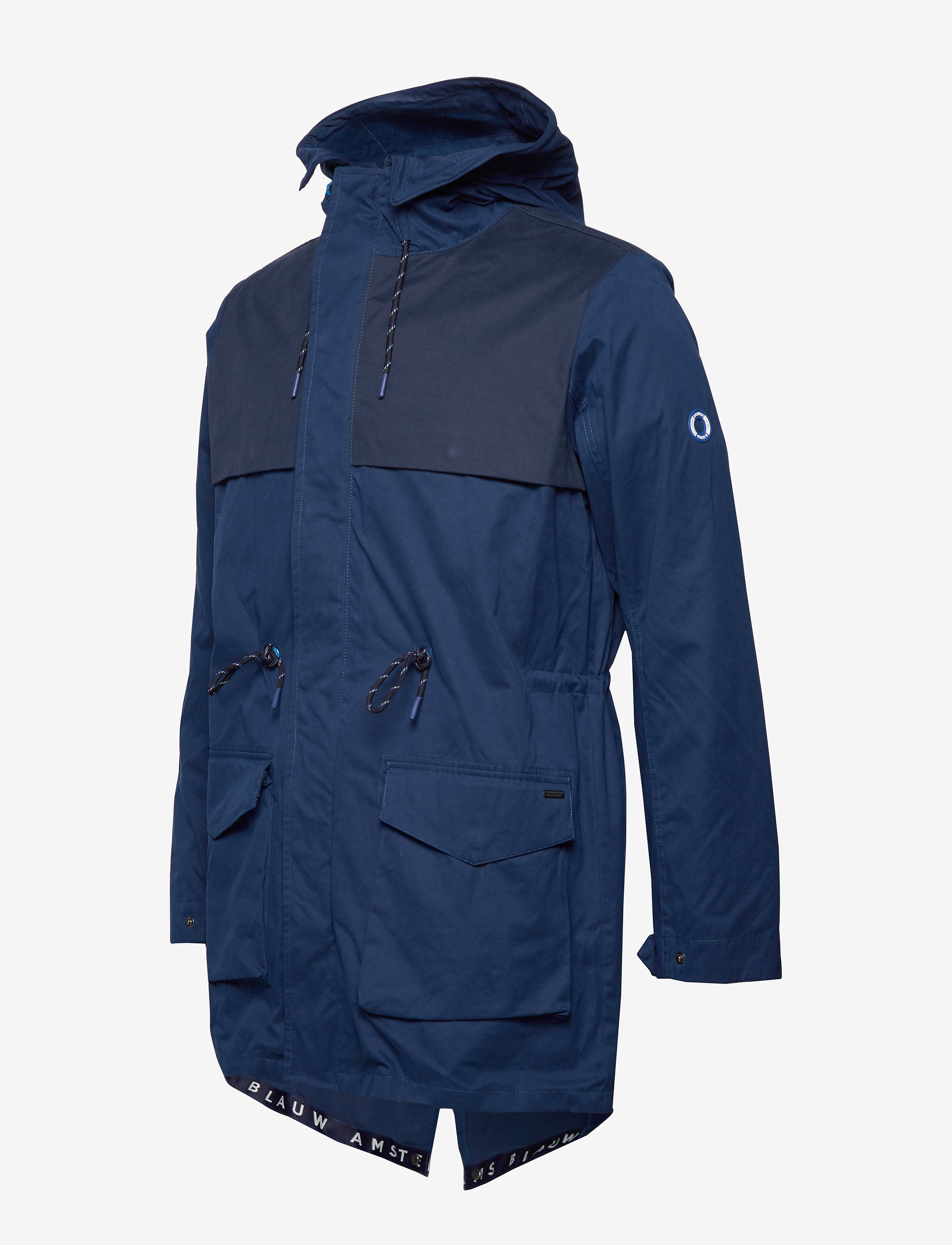 Scotch & Soda - Ams Blauw parka with transparent quilted inner jacket - blue summit - 5