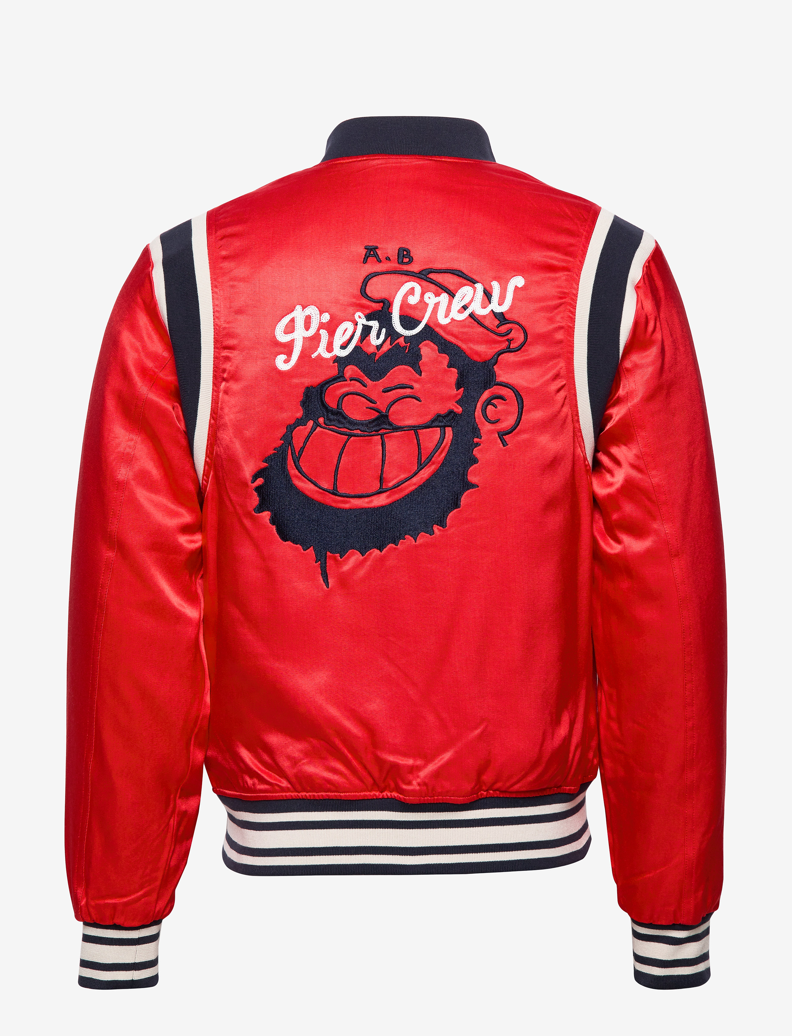Scotch & Soda - Brutus Ams Blauw colab bomber jacket - lifeguard red - 1