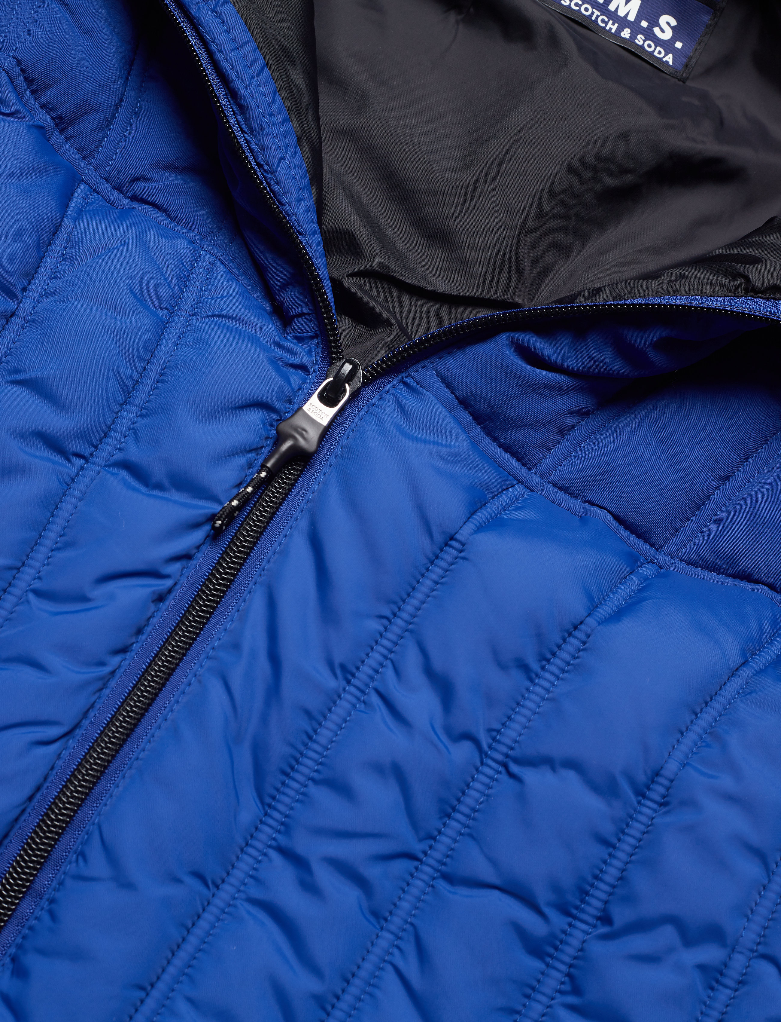 Scotch & Soda - New quilted bodywarmer with detachable hood - yinmin blue - 3