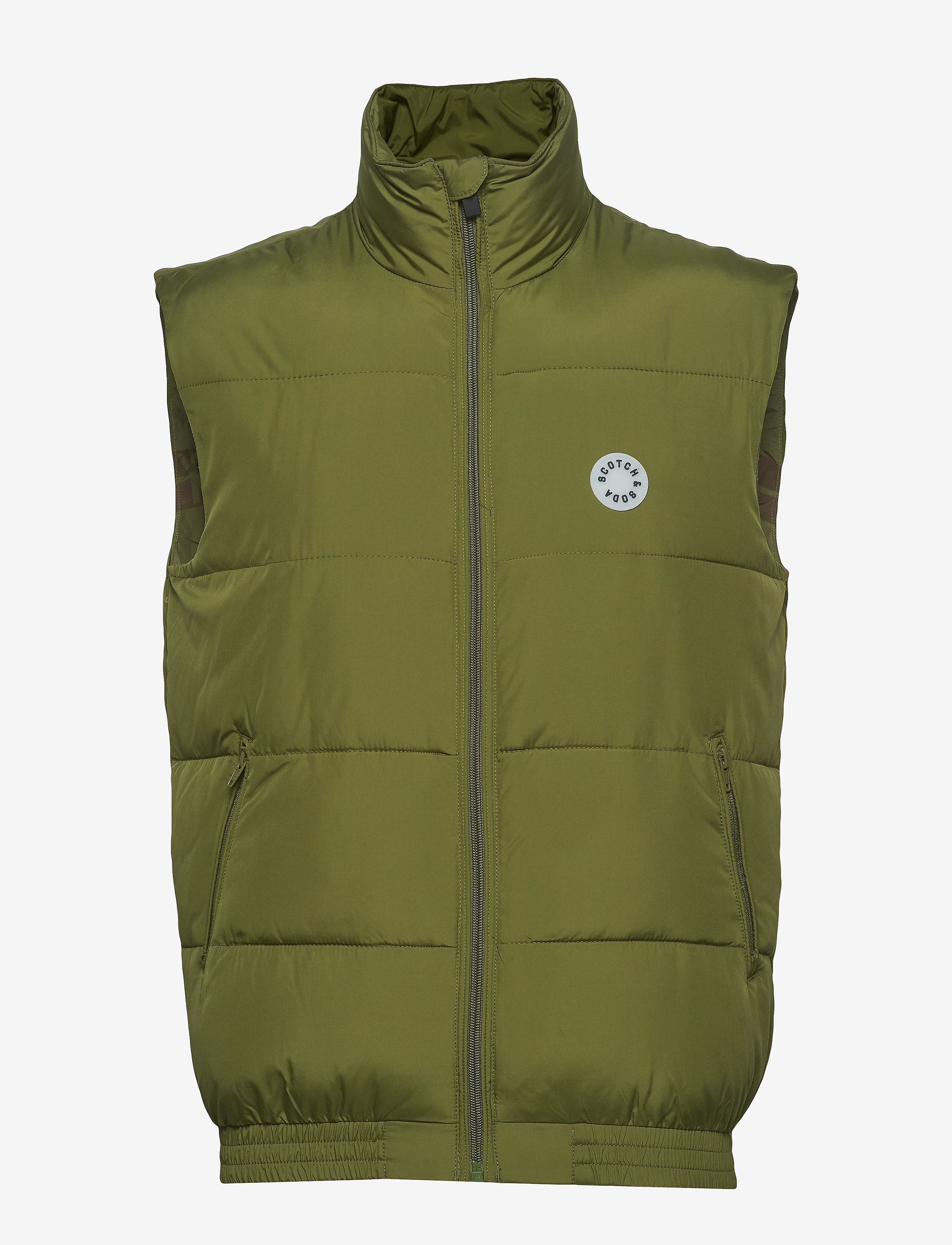 Scotch & Soda - Blauw easy padded body warmer - military - 0