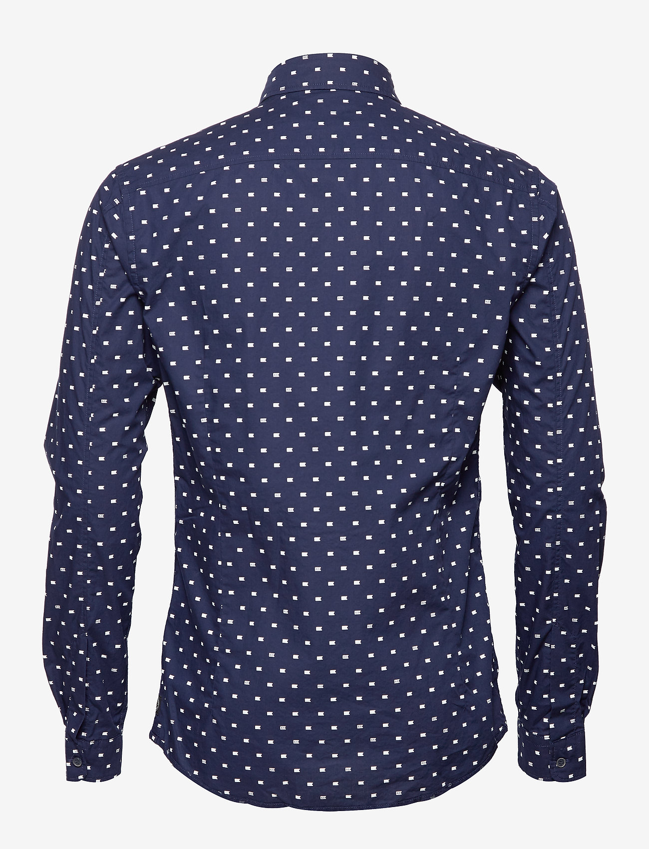 Scotch & Soda - Slim fit crispy L/S shirt with prints - combo f - 1