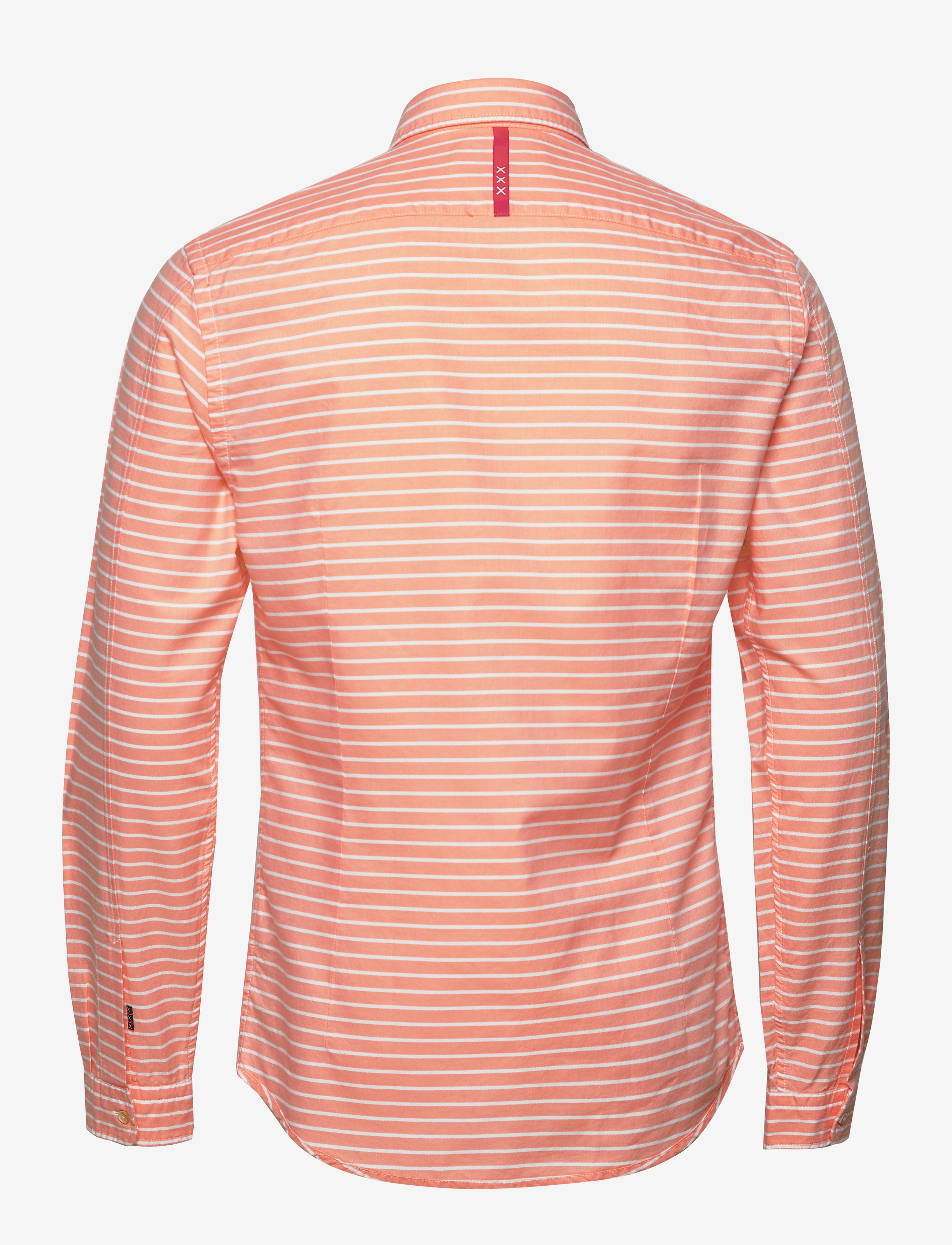 Scotch & Soda - Blauw oxford shirt in solids, stripe and checks - combo a - 1