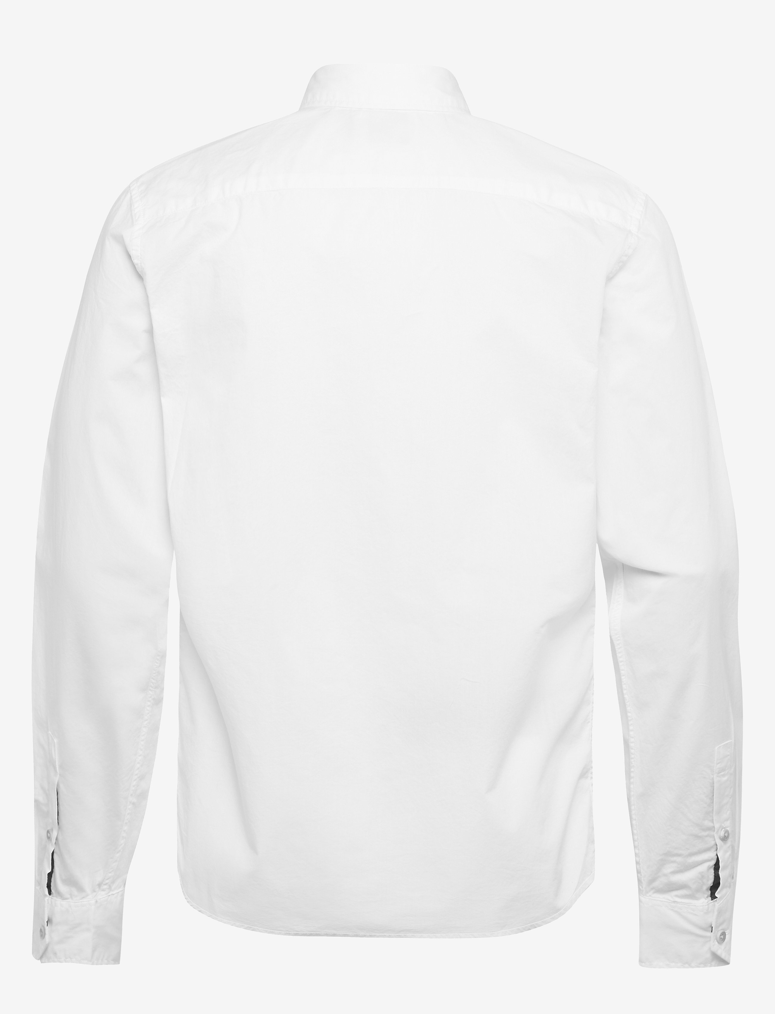 Scotch & Soda - Ams Blauw light weight shirt with contrast print details - white - 1