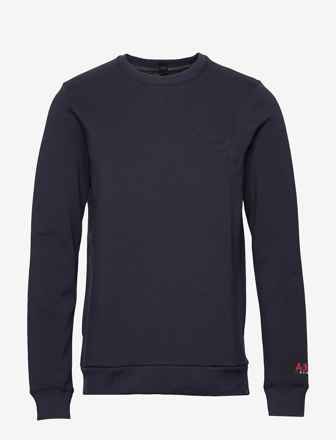 Scotch & Soda - Brutus Ams Blauw colab sweat with detachable bandana - night - 0