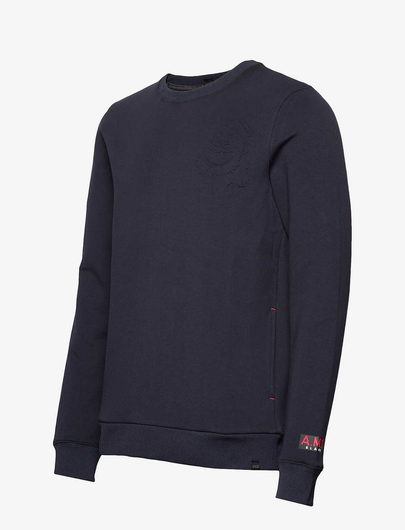 Scotch & Soda - Brutus Ams Blauw colab sweat with detachable bandana - night - 2