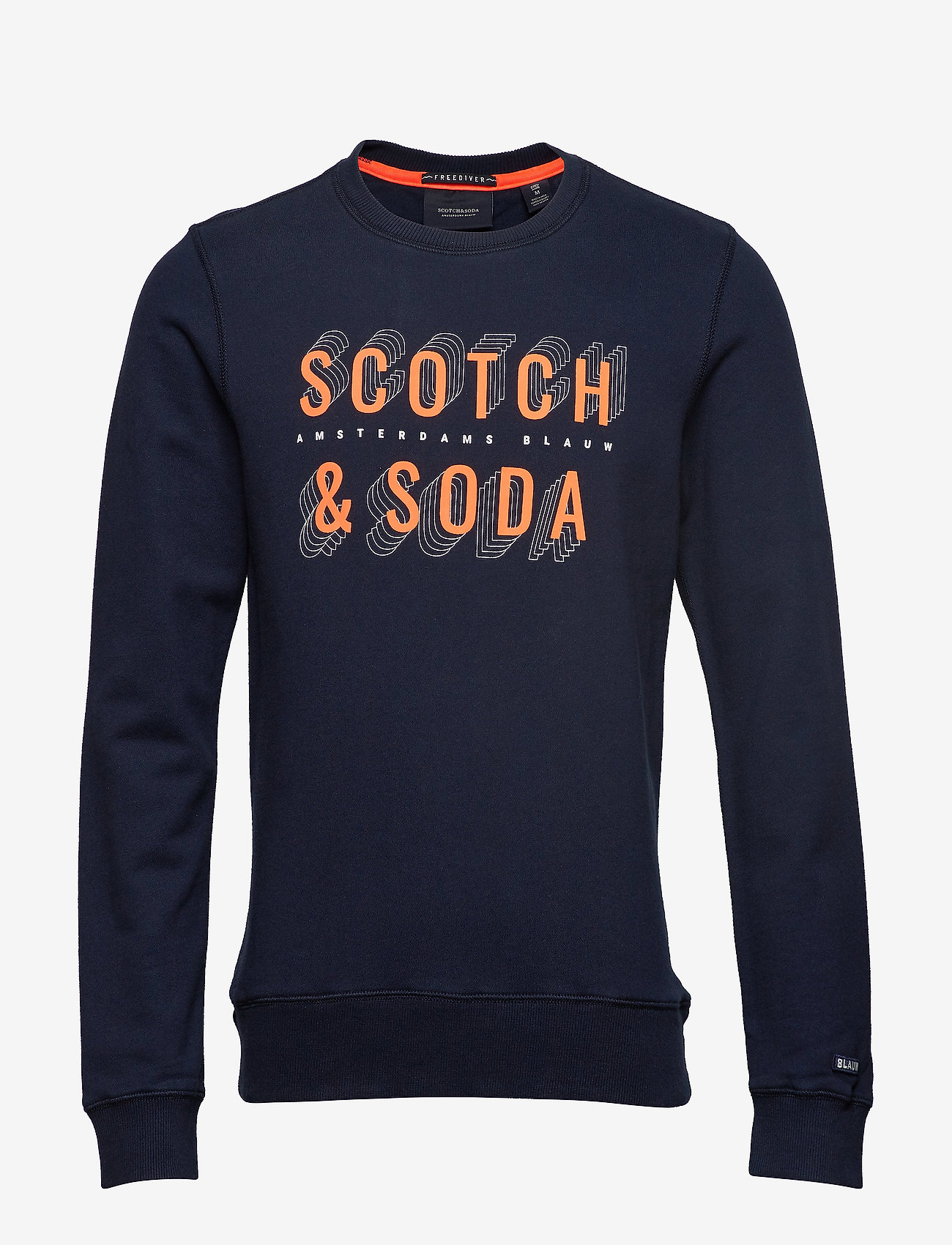 Basic Scotch & Soda sweat in regular fit - NAVY