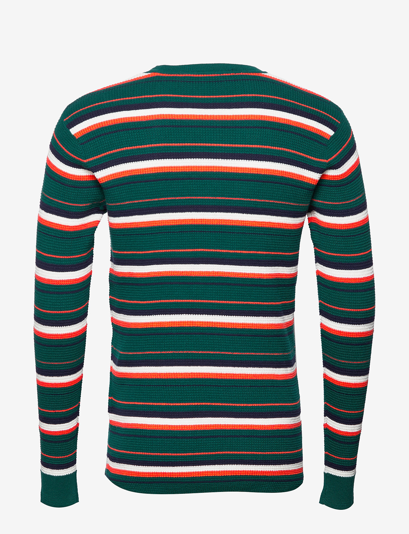 Scotch & Soda - Longsleeve tee in 3D waffle with deck chair stripes - combo b - 1