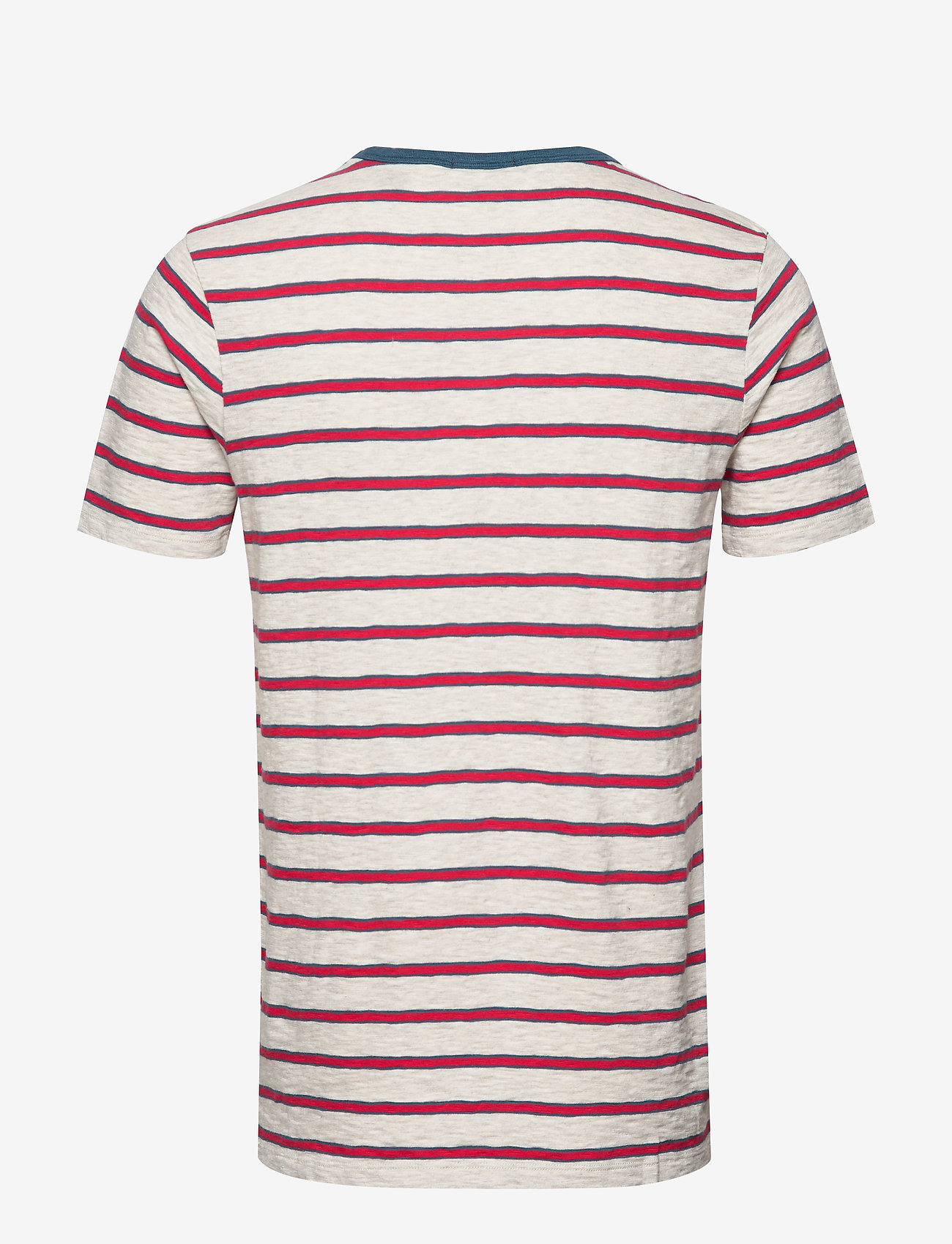 Scotch & Soda - Ams Blauw yarn dyed mel stripe tee in regular fit - combo a - 1