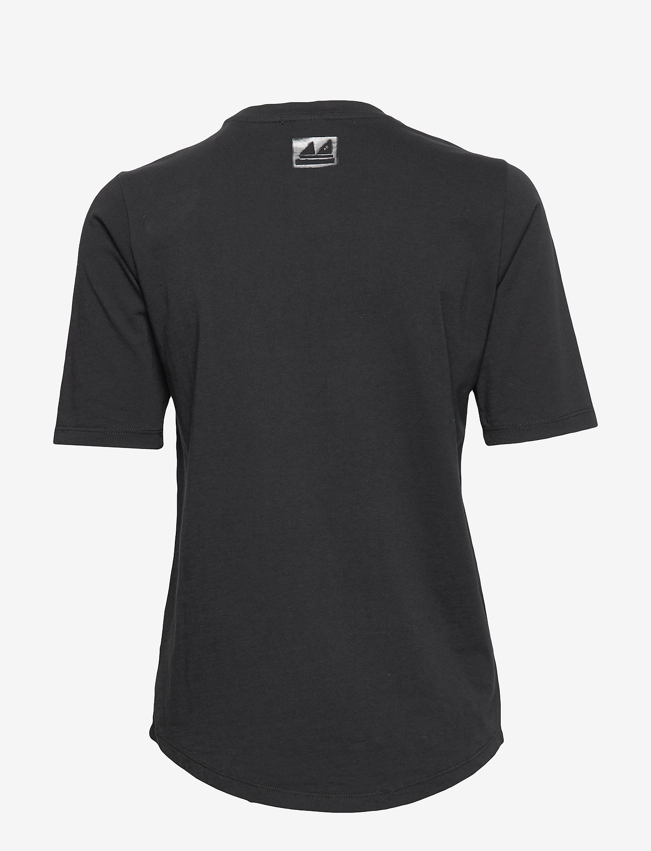 Scotch & Soda - Longer length short sleeve tee in various prints - black - 1