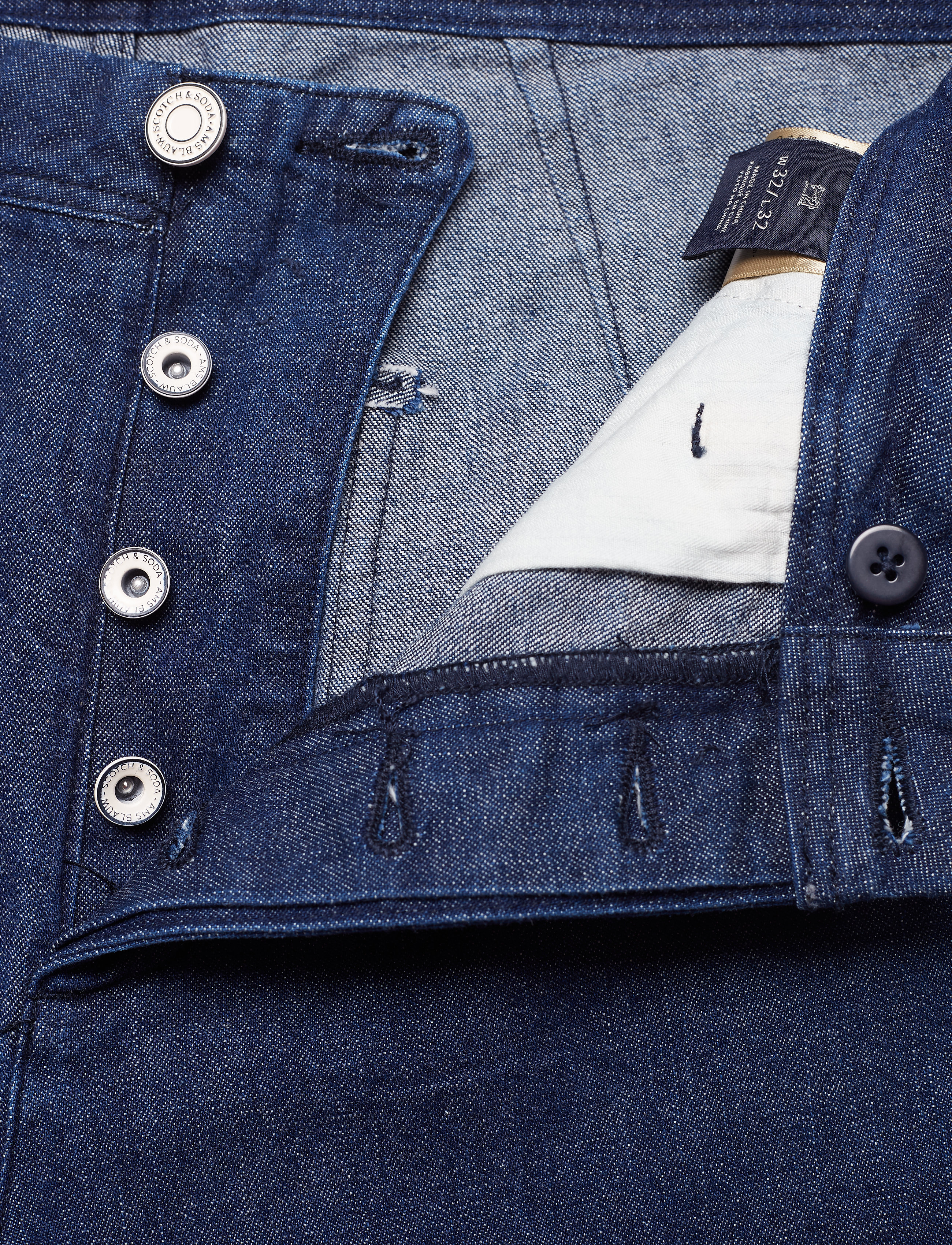 Scotch & Soda - Tailored denim chino - blauw crew - 4