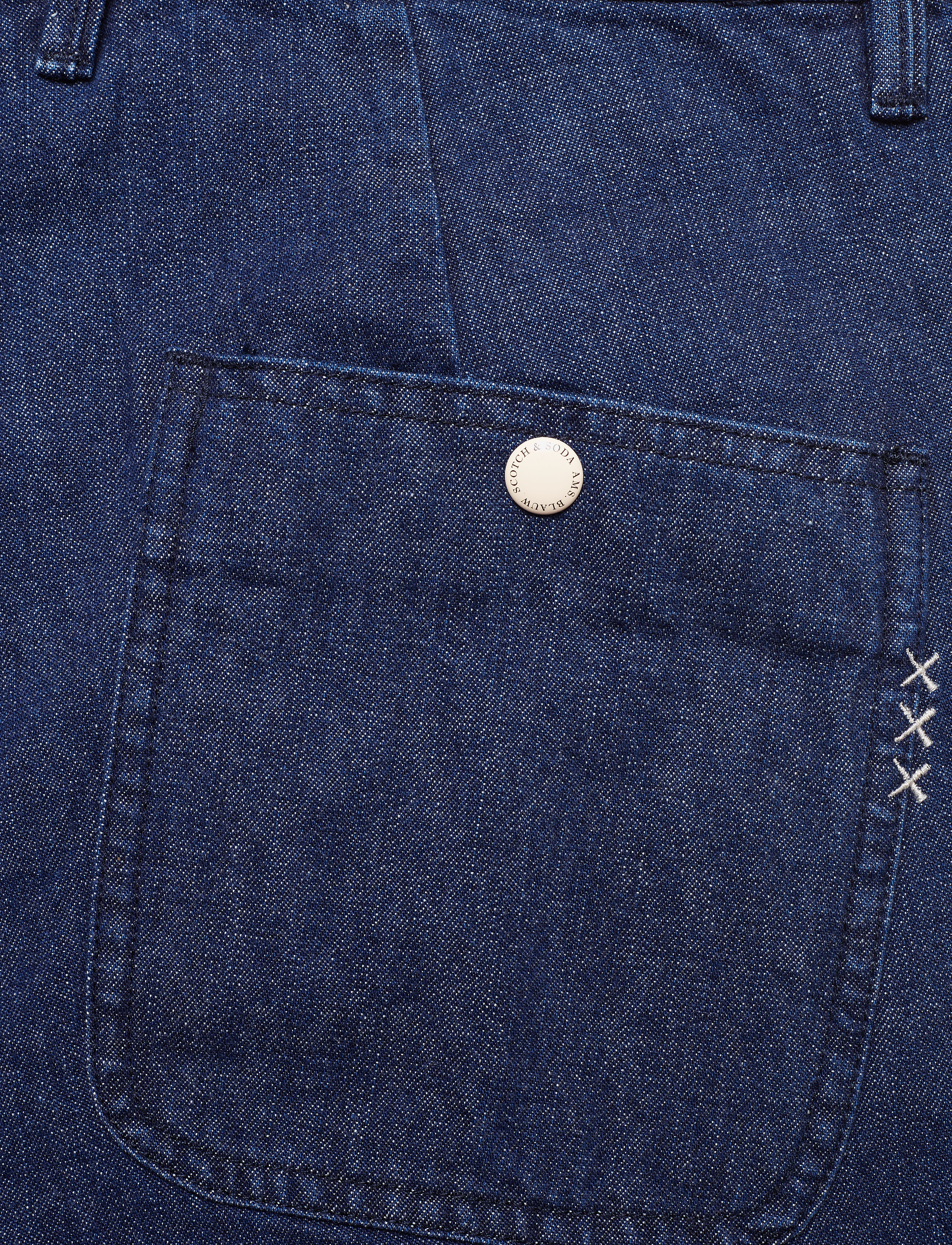 Scotch & Soda - Tailored denim chino - blauw crew - 5