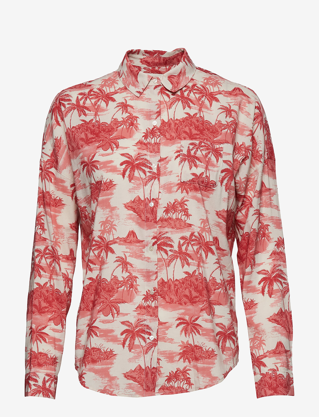 Scotch & Soda - Oversized boxy fit cotton viscose shirt in various prints - combo h - 0