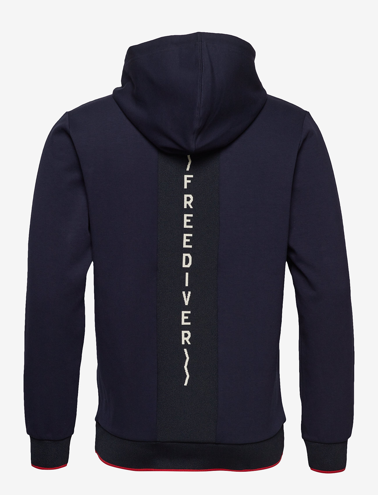 Scotch & Soda - Clean hooded sweat with rib artwork - navy - 1