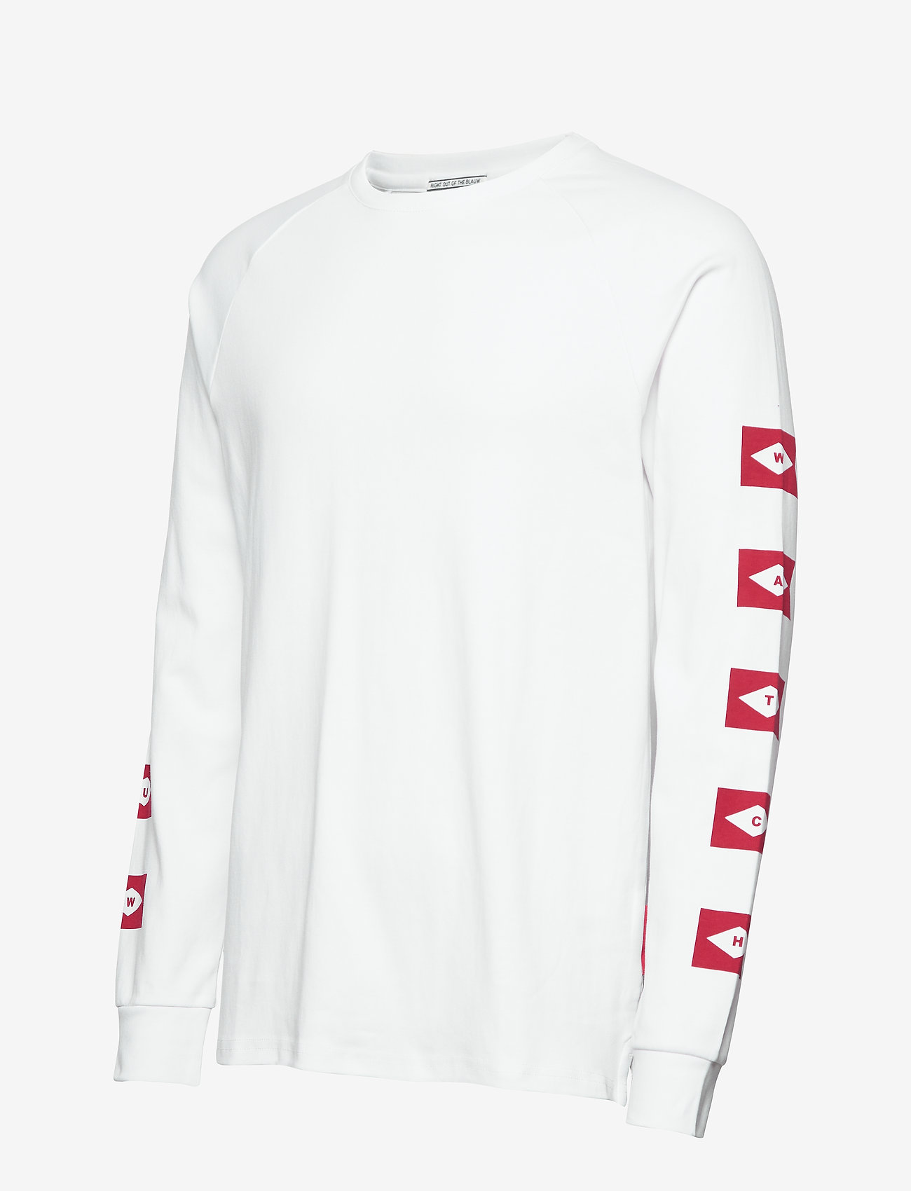 Scotch & Soda - Blauw L/S tee wtih sleeve artwork - white - 2