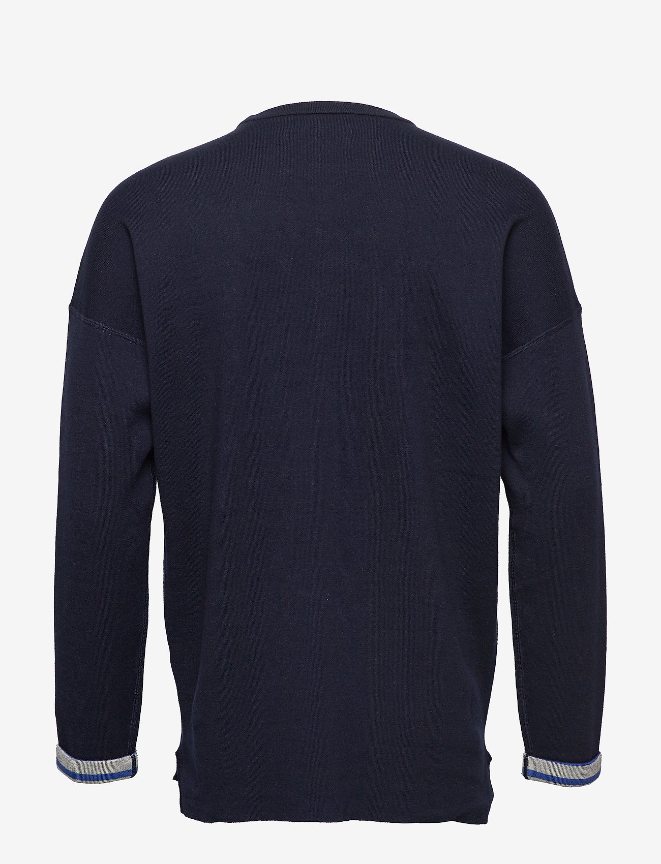 Scotch & Soda - Reversible crew neck pull in solid combined with stripe - combo a - 1