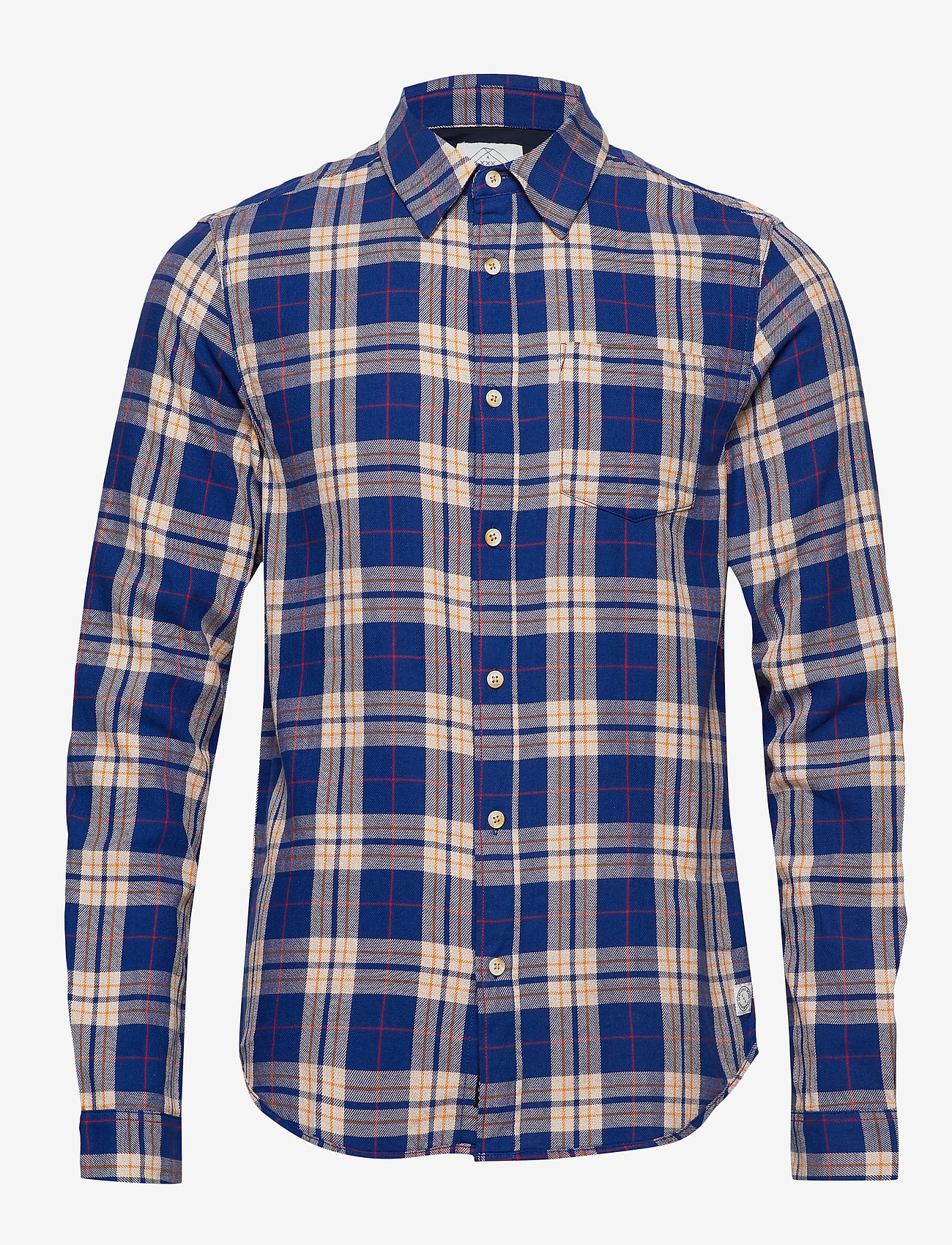 Scotch & Soda - Light weight brushed flannel shirt in pop colours - combo b - 0