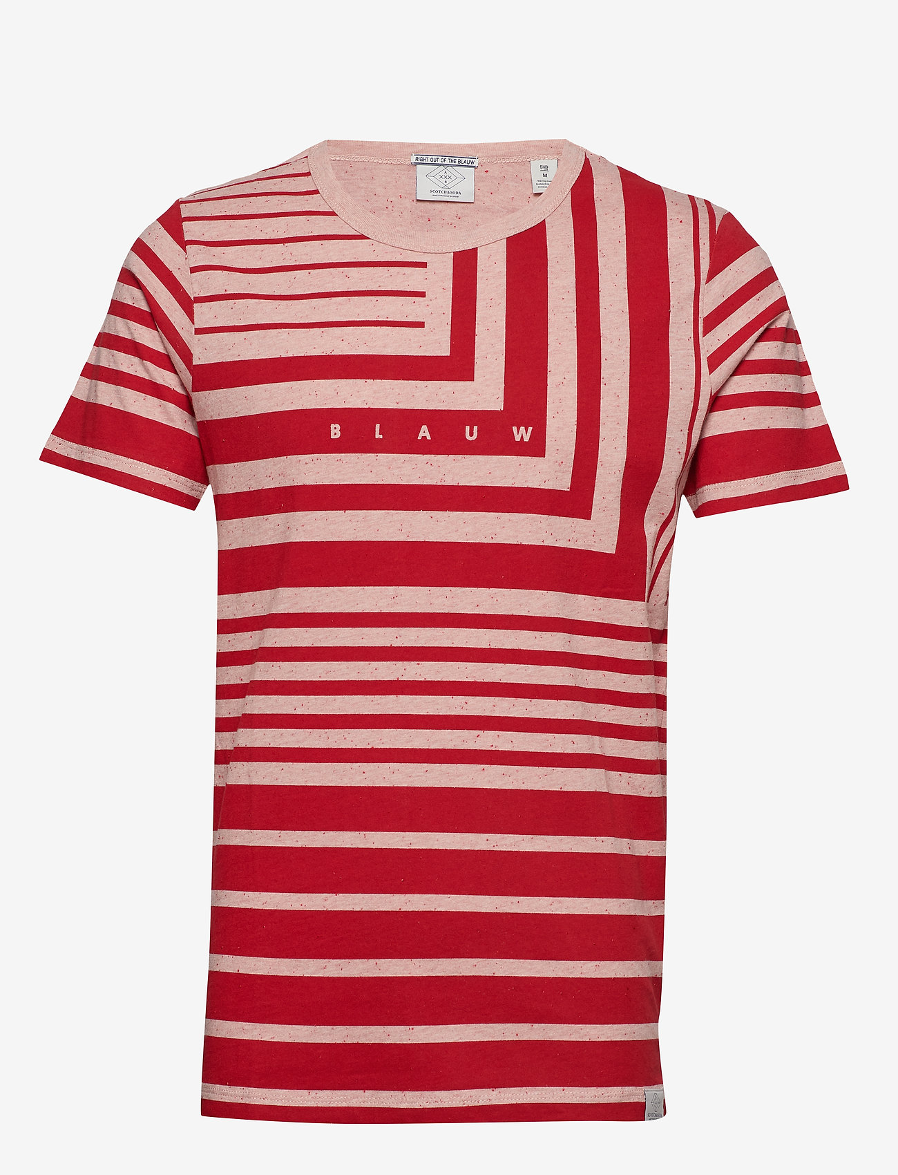 Scotch & Soda - S/S tee with allover prints on melange base - combo b - 0