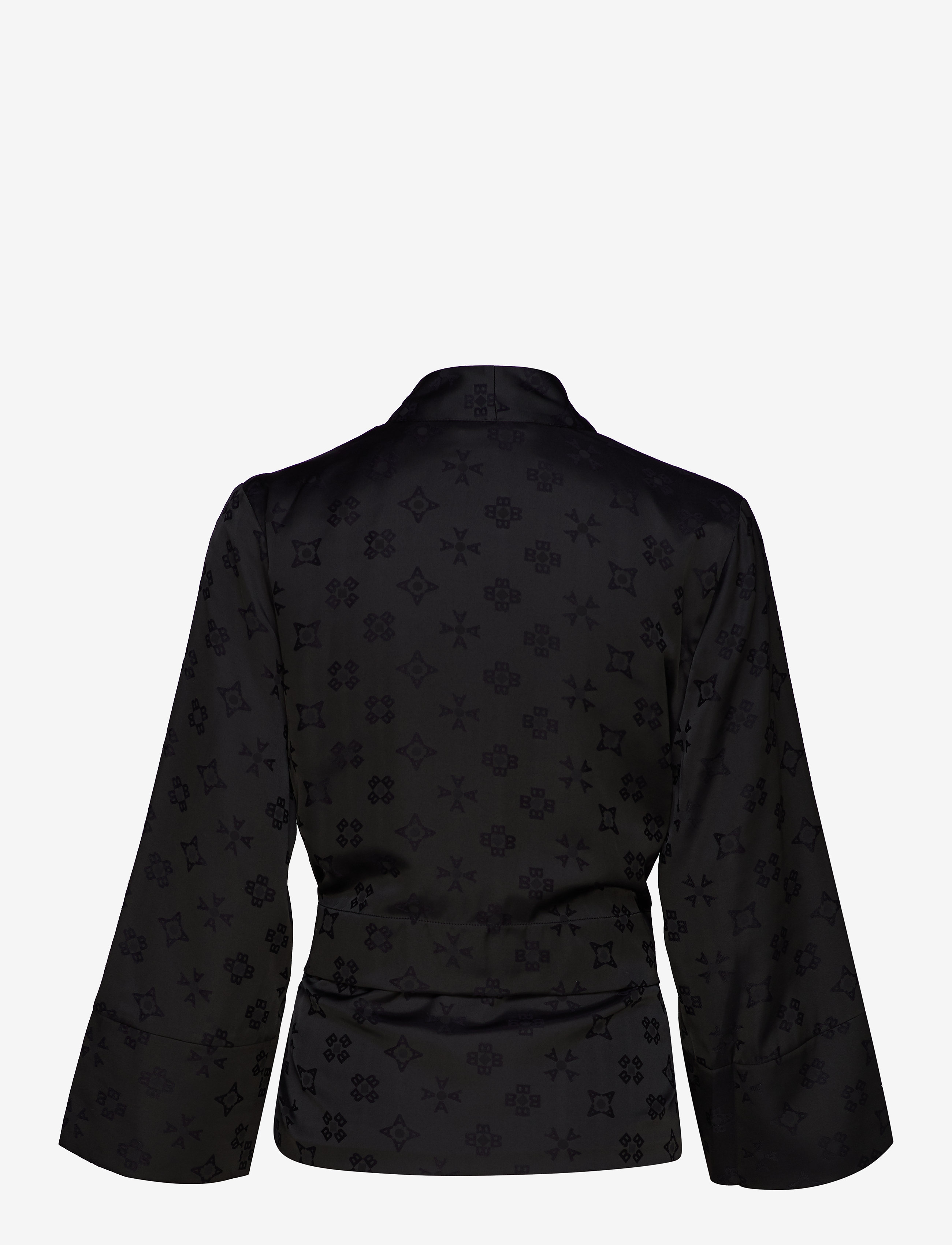 Scotch & Soda - Kimono blazer in special tonal jacquard quality - black - 1