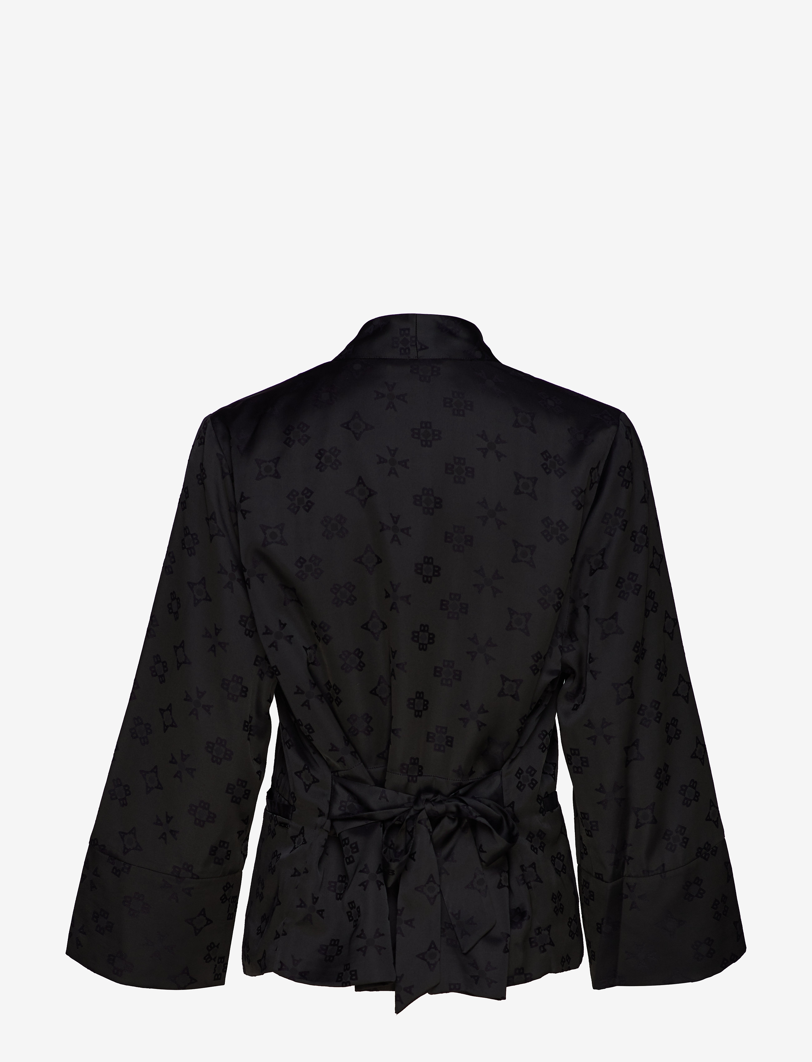 Scotch & Soda - Kimono blazer in special tonal jacquard quality - black - 3