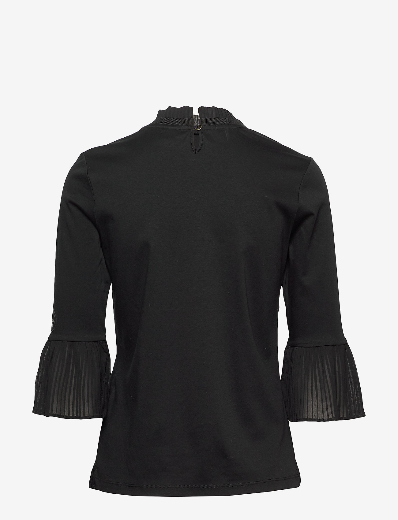 Scotch & Soda - Andy & Pablo long sleeve tee with special collar - black - 1