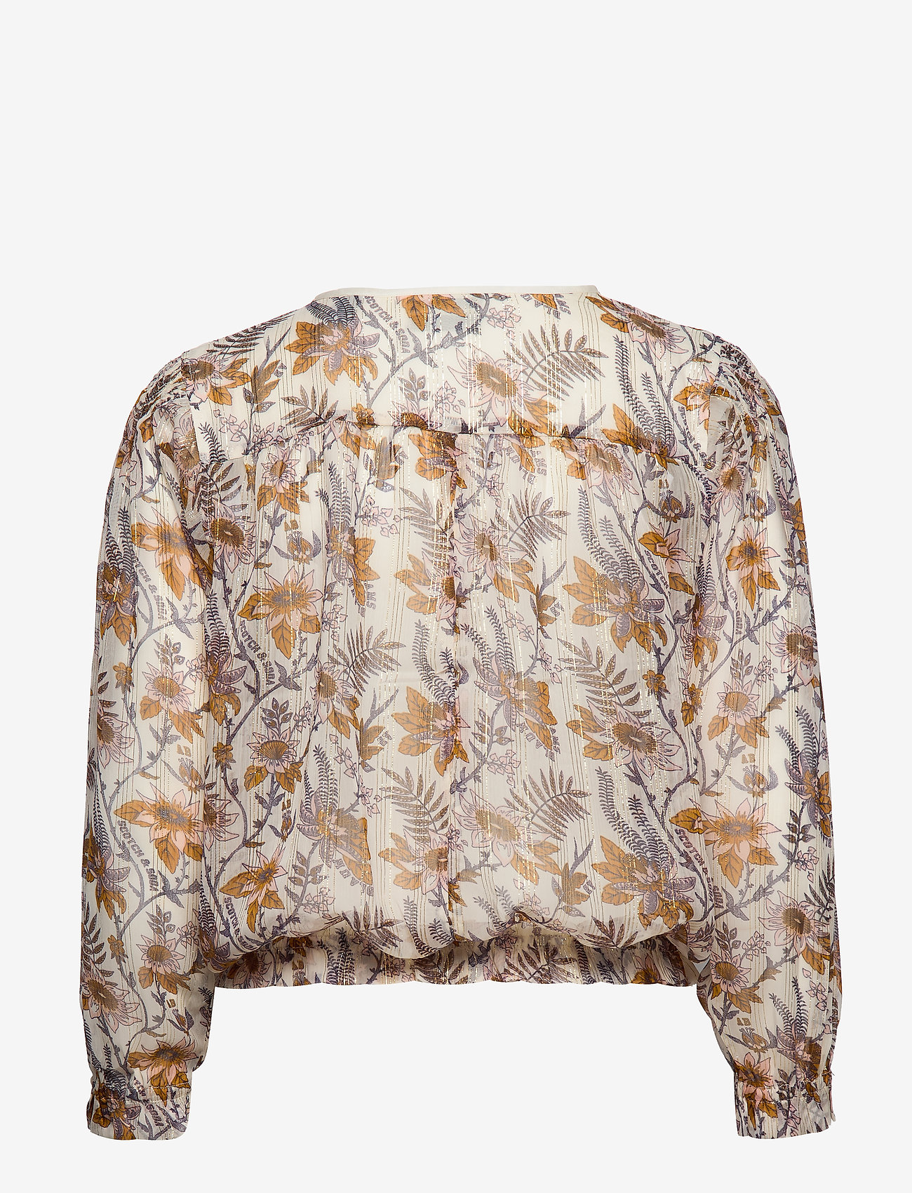 Scotch & Soda - Drapey top in floral prints with elastic detailing - combo a - 1