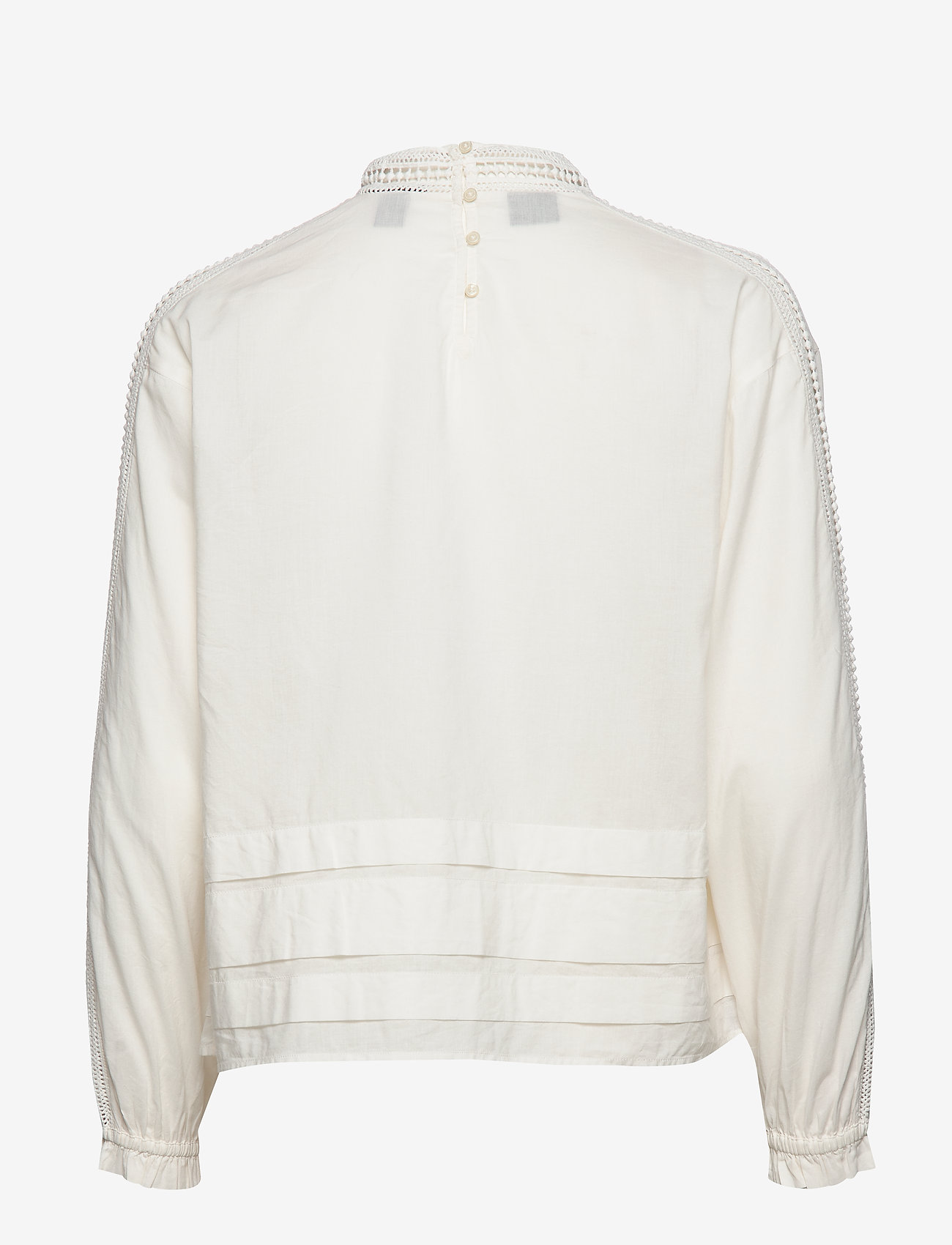 Scotch & Soda - Feminine drapey top with special lace detailing - off white - 1